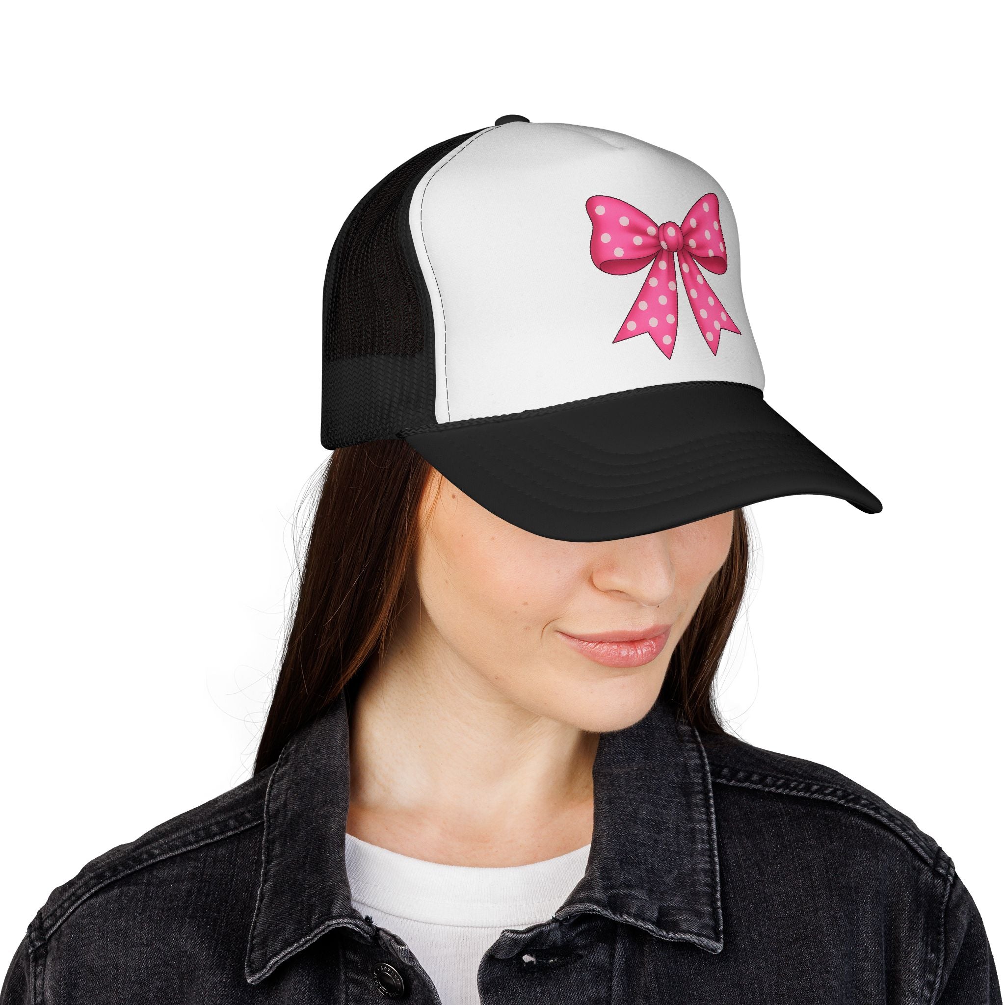 Charming Bow Trucker Cap | Cute Accessory for Everyday Wear, Gift for Birthdays, Festivals, Outdoor Activities