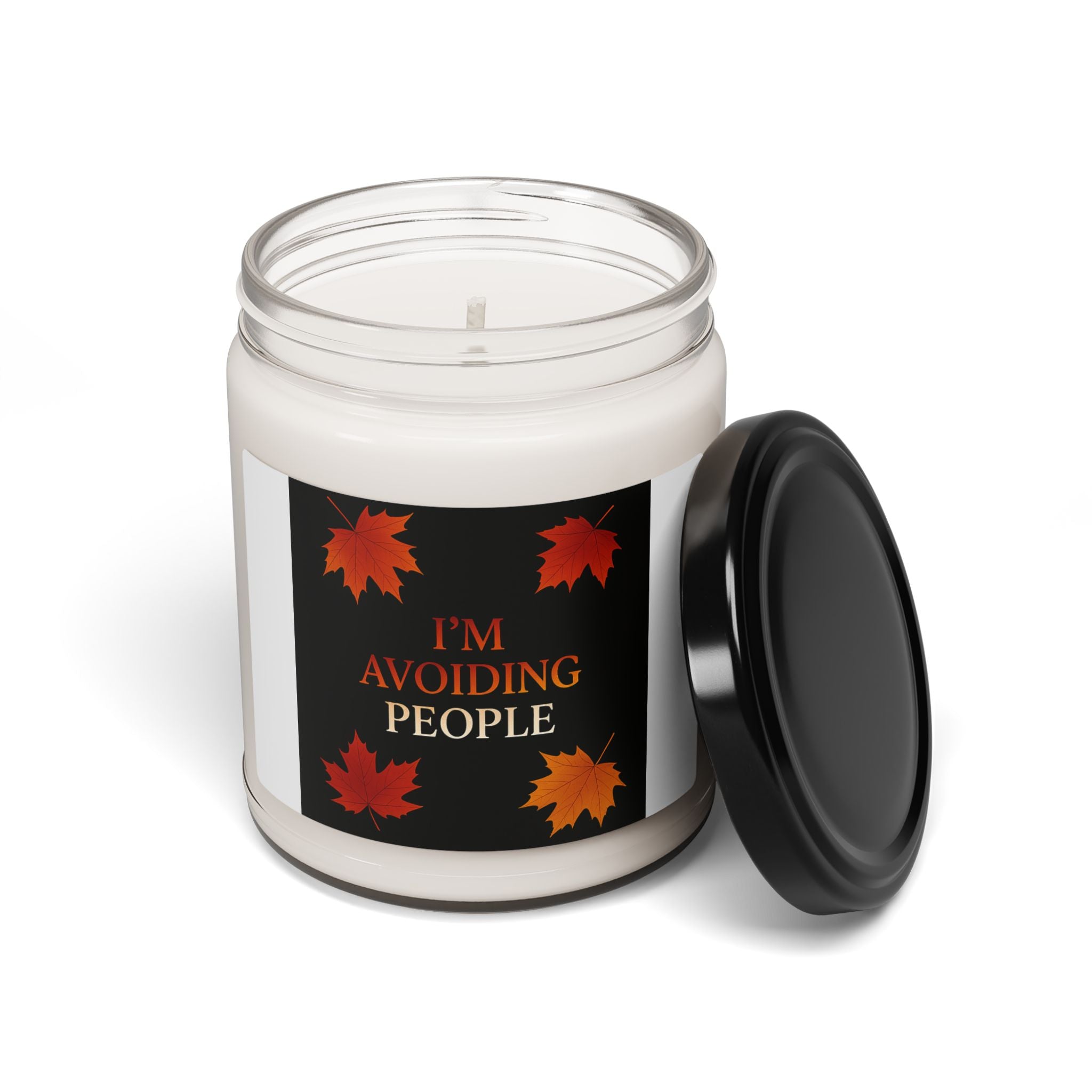 I'm Avoiding People Fall Candle | Inspirational Fall Candle | Self Care Gift | Soy Wax Candle | Stress Relief I Candle for Women