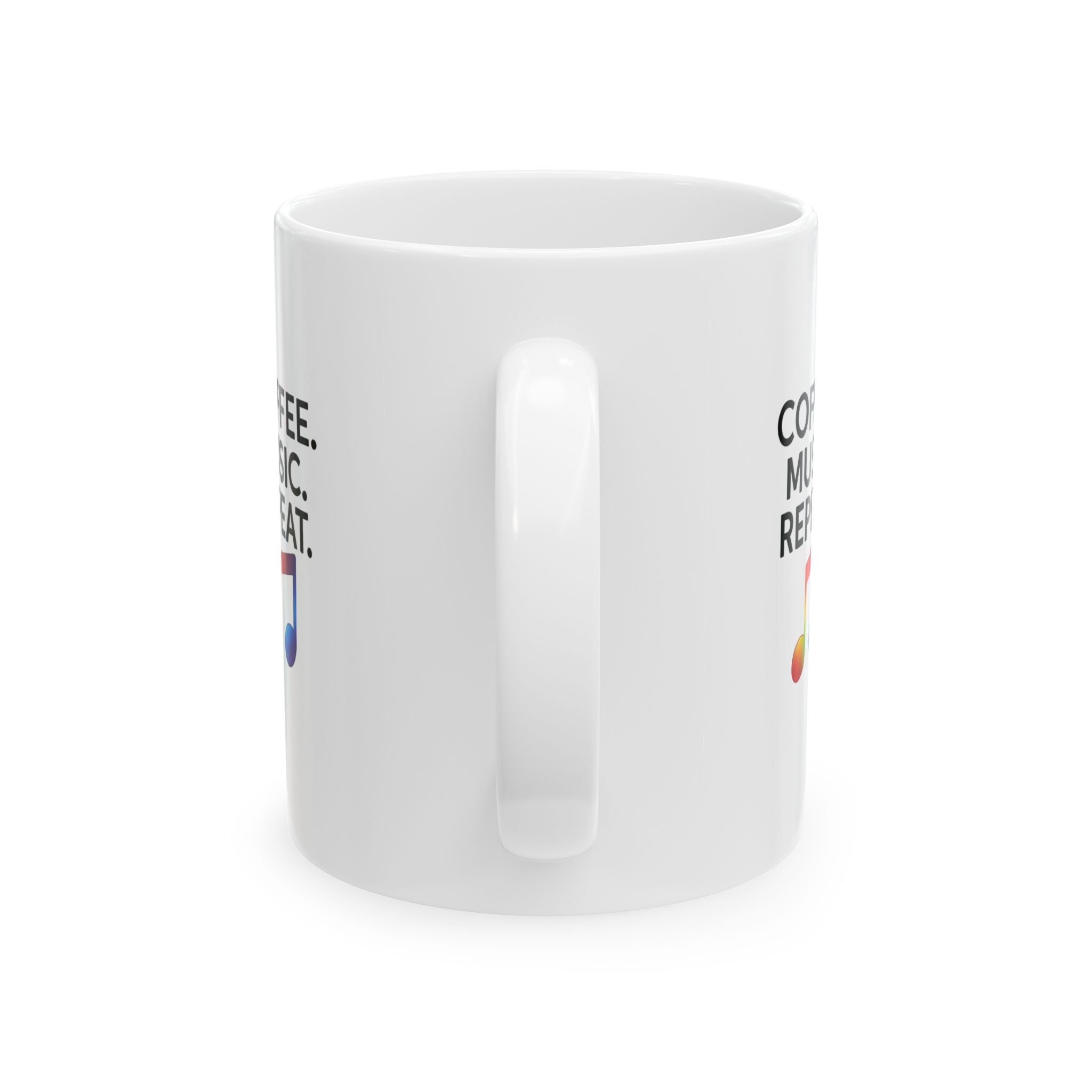 Music Coffee Mug, Musician Gift, Music Teacher Mug, Beat of Sounds Mug, Ceramic Mug, 11oz, 15oz