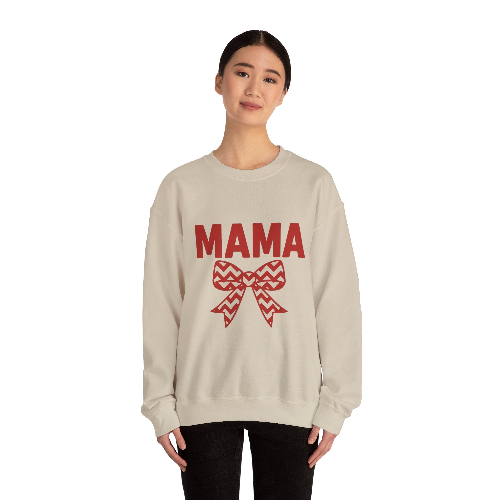 MAMA Christmas Sweatshirt - Christmas Fashion, Cozy Gift, Christmas Apparel, Christmas Decor, Christmas Outfit,