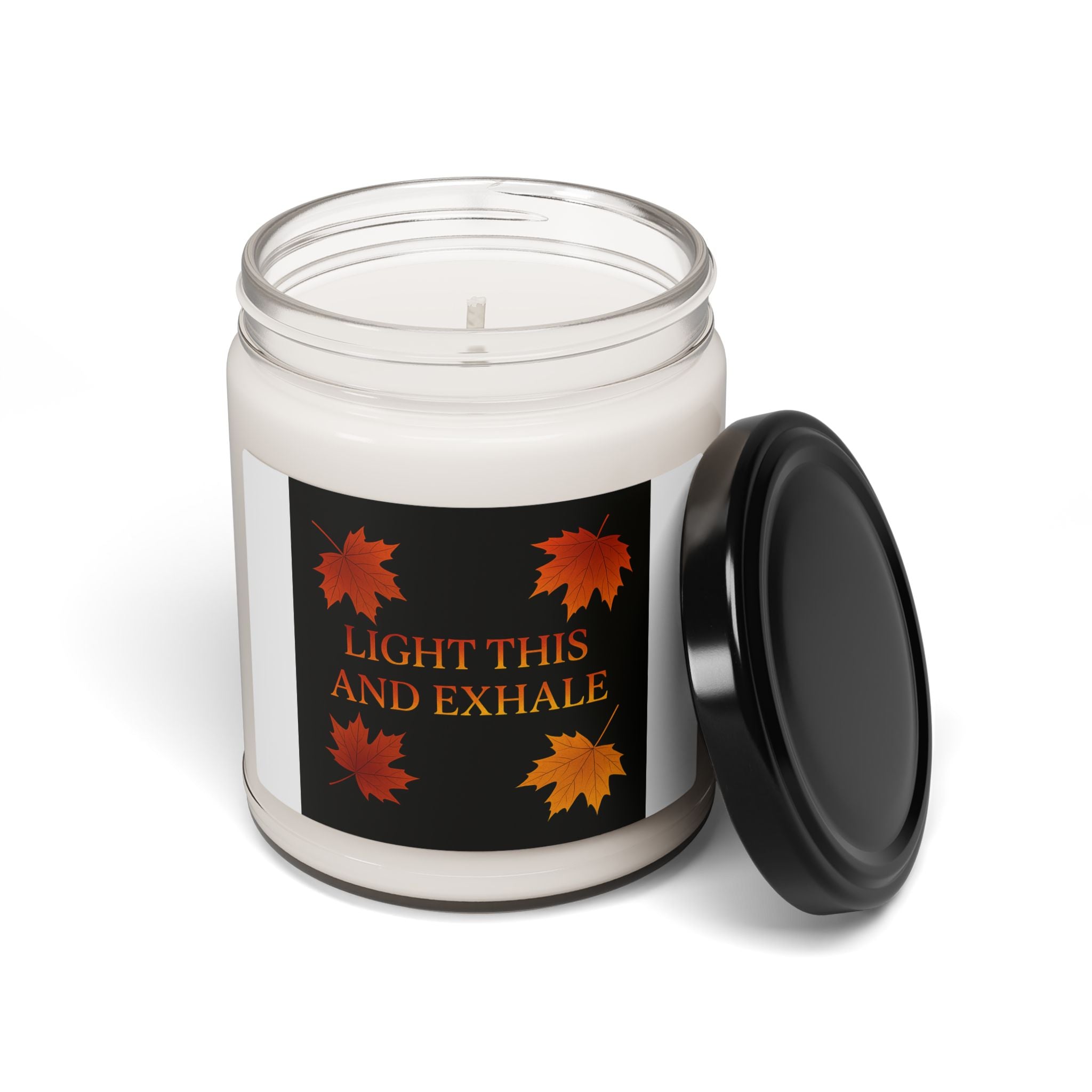 Light This And Exhale Fall Candle | Inspirational Fall Candle | Self Care Gift | Soy Wax Candle | Stress Relief I Candle for Women