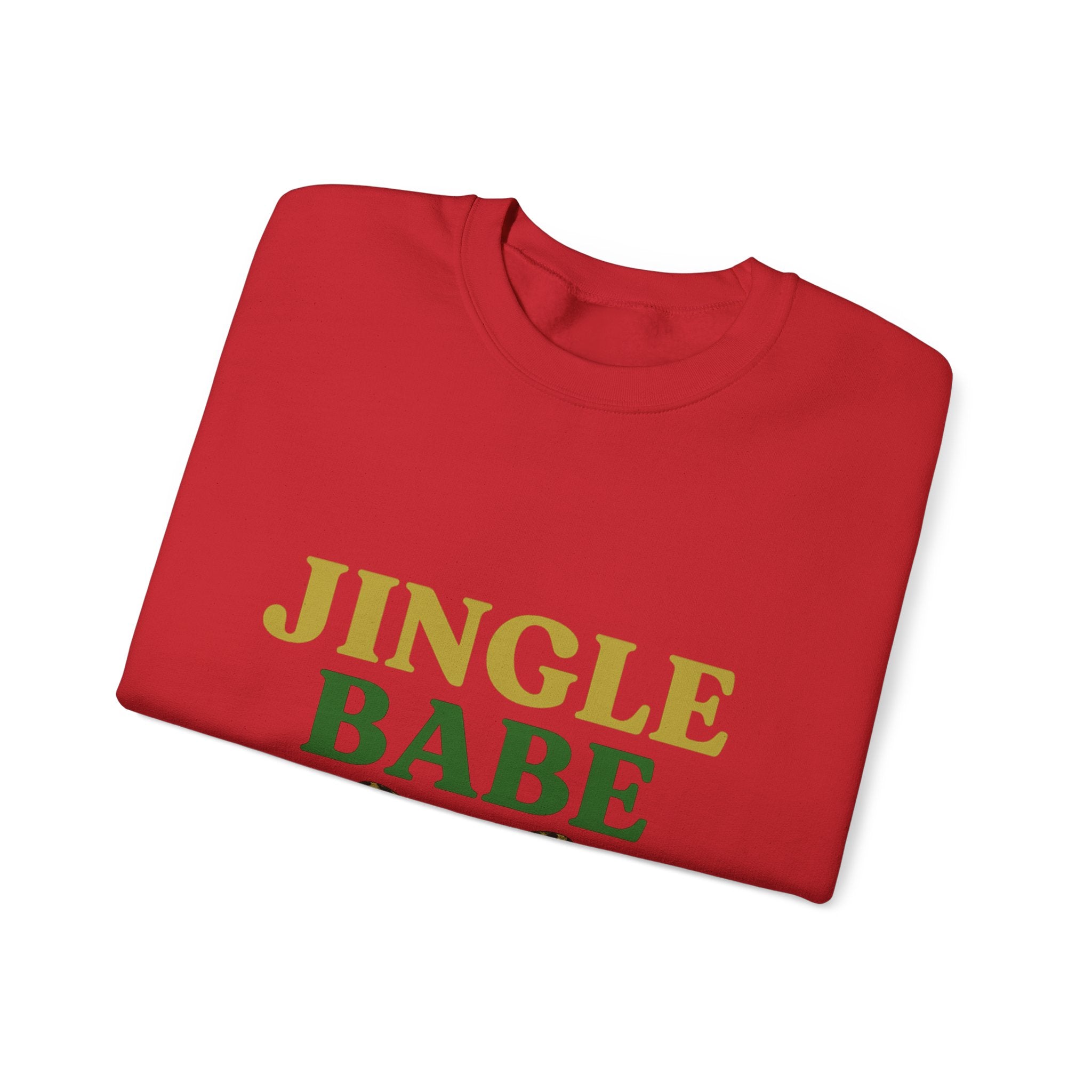 Jingle Babe Christmas Sweatshirt - Christmas Fashion, Cozy Gift, Christmas Apparel, Christmas Decor, Christmas Outfit, Leopard Bow