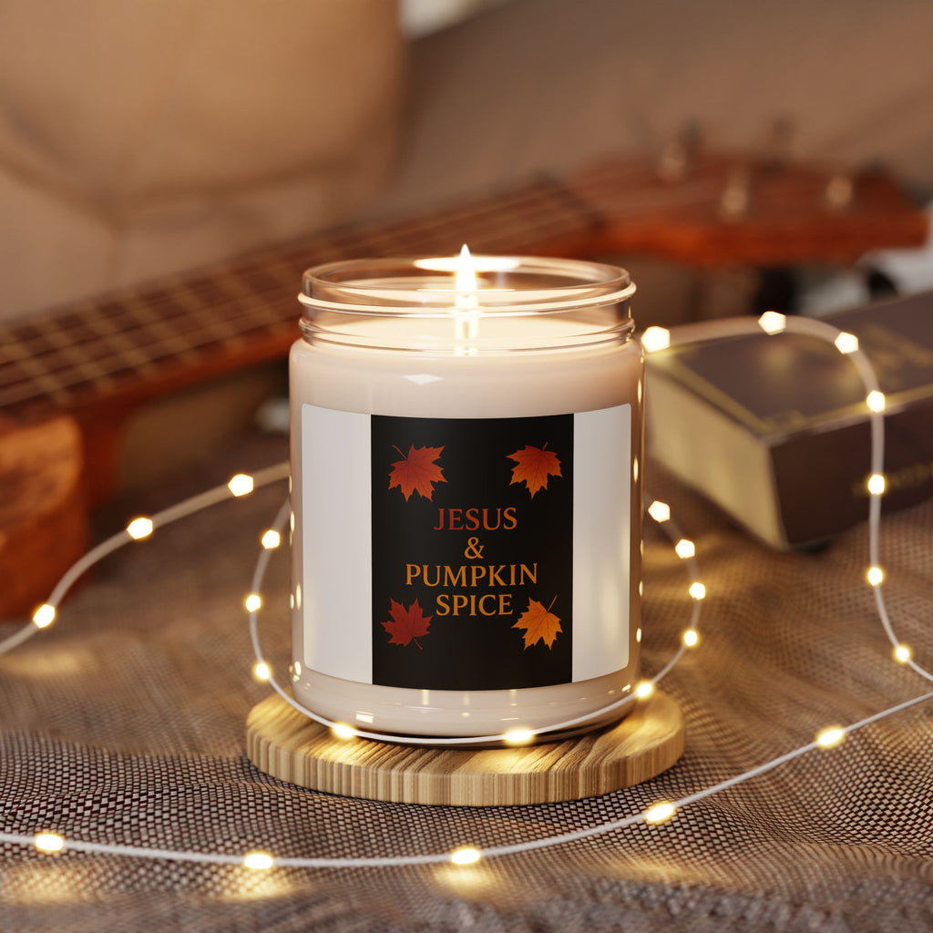 Jesus & Pumpkin Spice Fall Candle | Inspirational Fall Candle | Self Care Gift | Soy Wax Candle | Stress Relief I Candle for Women