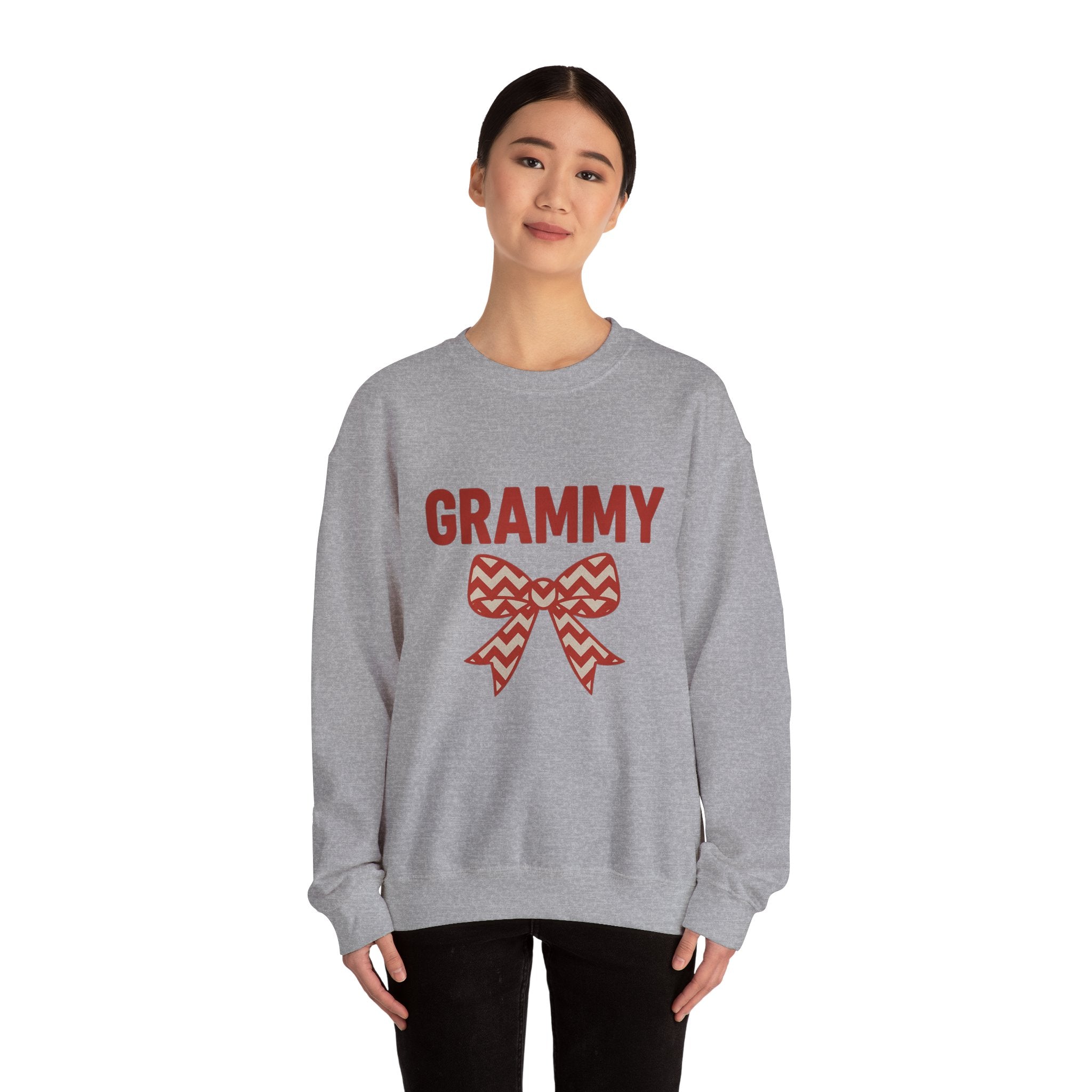 GRAMMY Christmas Bow Sweatshirt - Christmas Fashion, Cozy Gift, Christmas Apparel, Christmas Decor, Christmas Outfit,