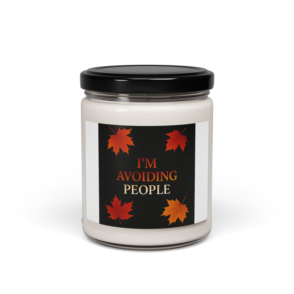 I'm Avoiding People Fall Candle | Inspirational Fall Candle | Self Care Gift | Soy Wax Candle | Stress Relief I Candle for Women