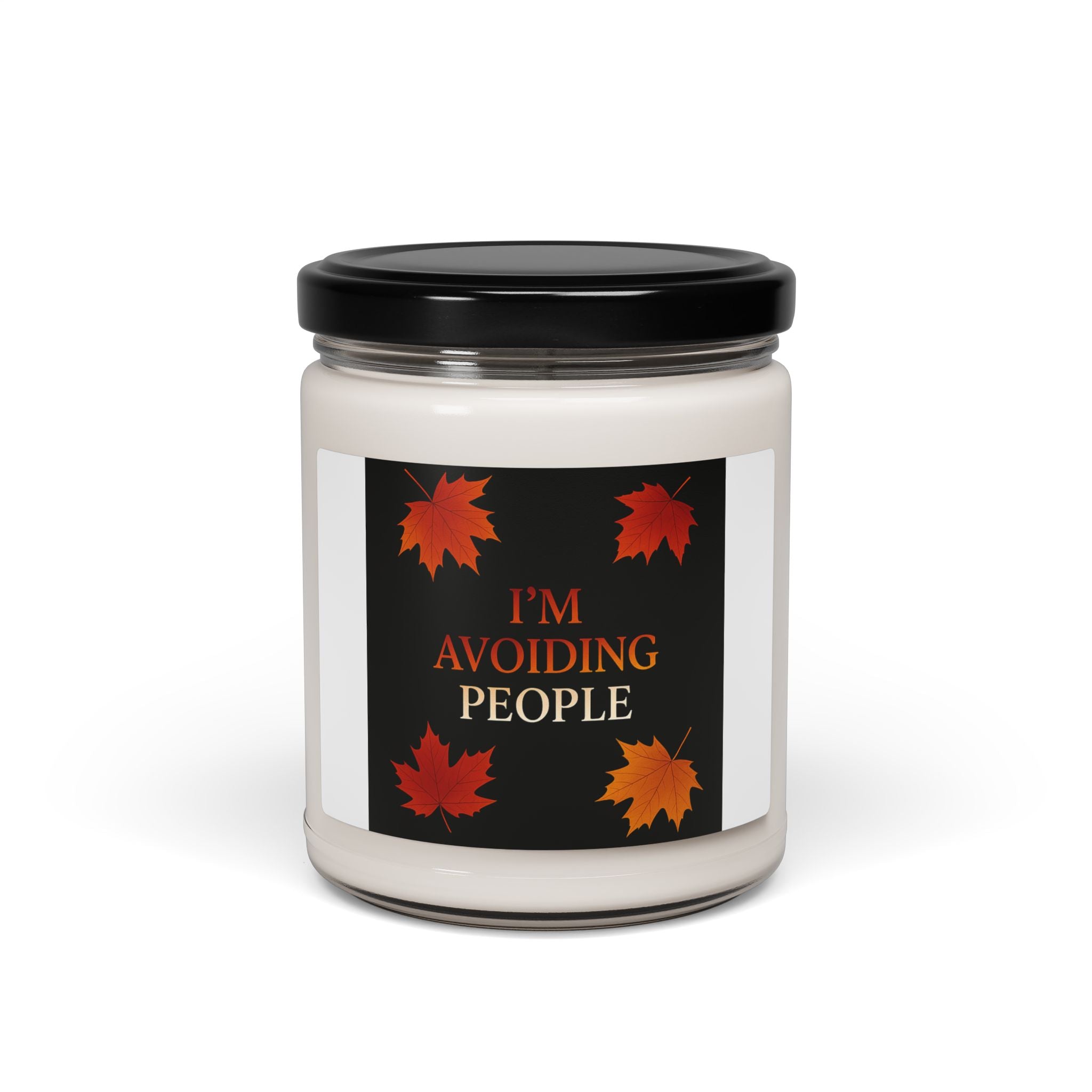 I'm Avoiding People Fall Candle | Inspirational Fall Candle | Self Care Gift | Soy Wax Candle | Stress Relief I Candle for Women