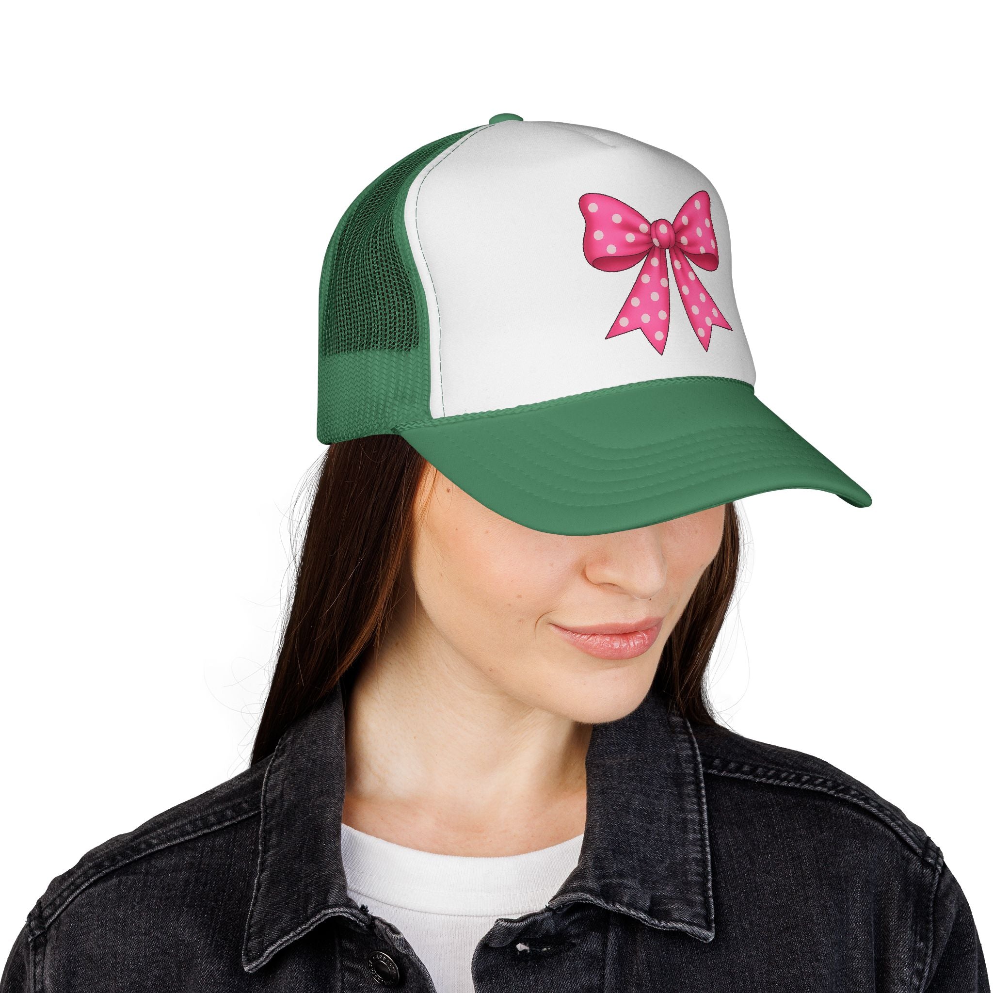 Charming Bow Trucker Cap | Cute Accessory for Everyday Wear, Gift for Birthdays, Festivals, Outdoor Activities