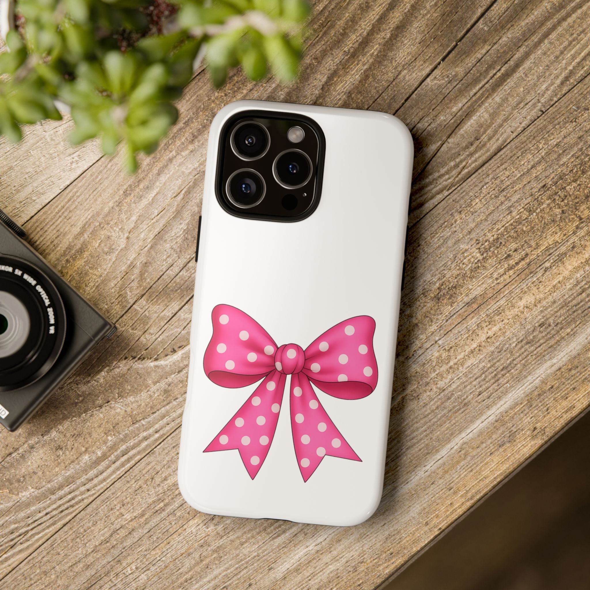 Stylish Phone Case - Beautiful Pink Bow - Tough Cases