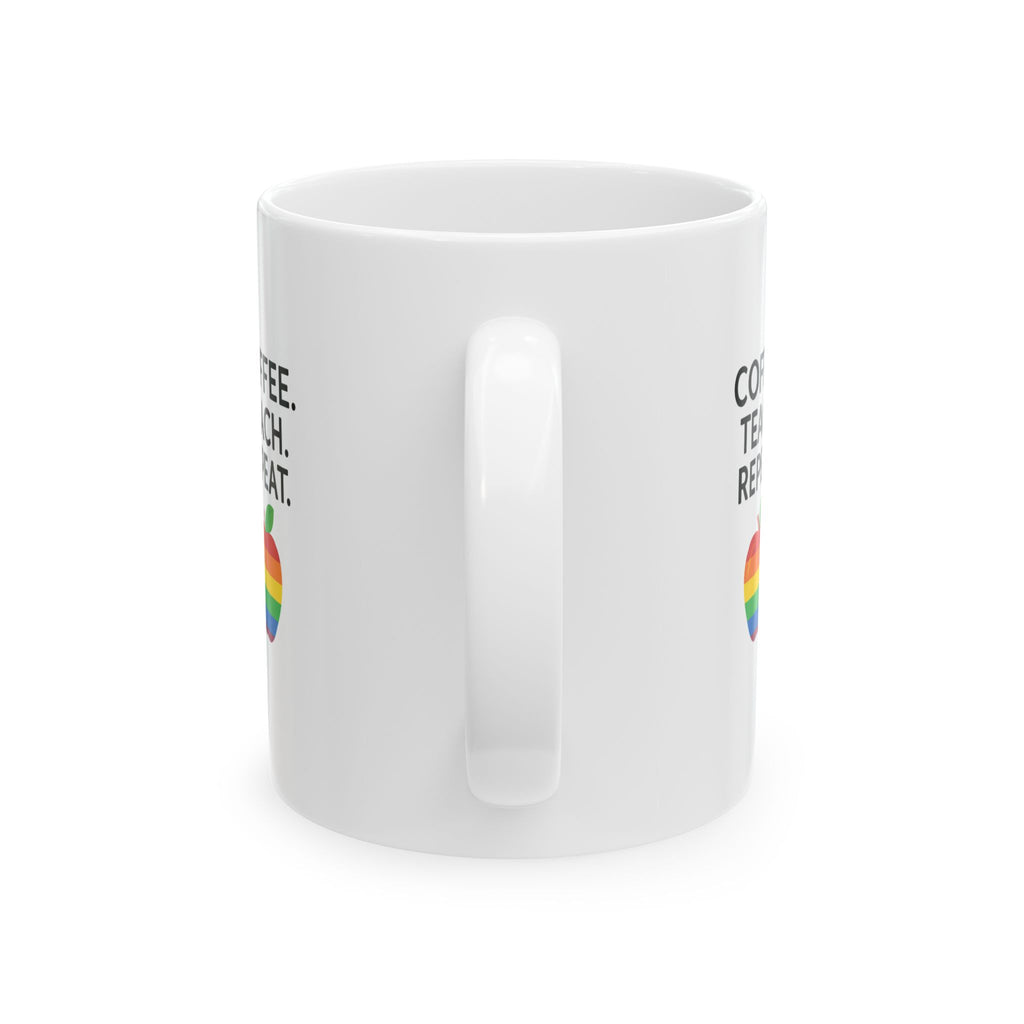 Teacher Appreciation Ceramic Mug, Gift for Educators, Coffee Cup for Teachers, Work Dedication Mug, Teaching Career Cup, Teacher Thank You