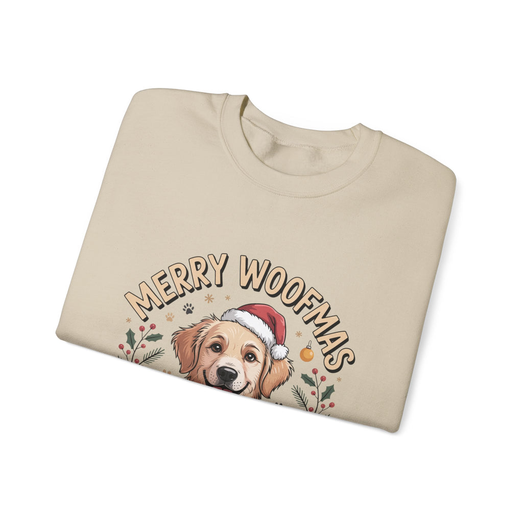 Christmas Dog Sweatshirt, Unisex Crewneck, Dog Lover Gift, Dog Dad Present, Holiday Sweater
