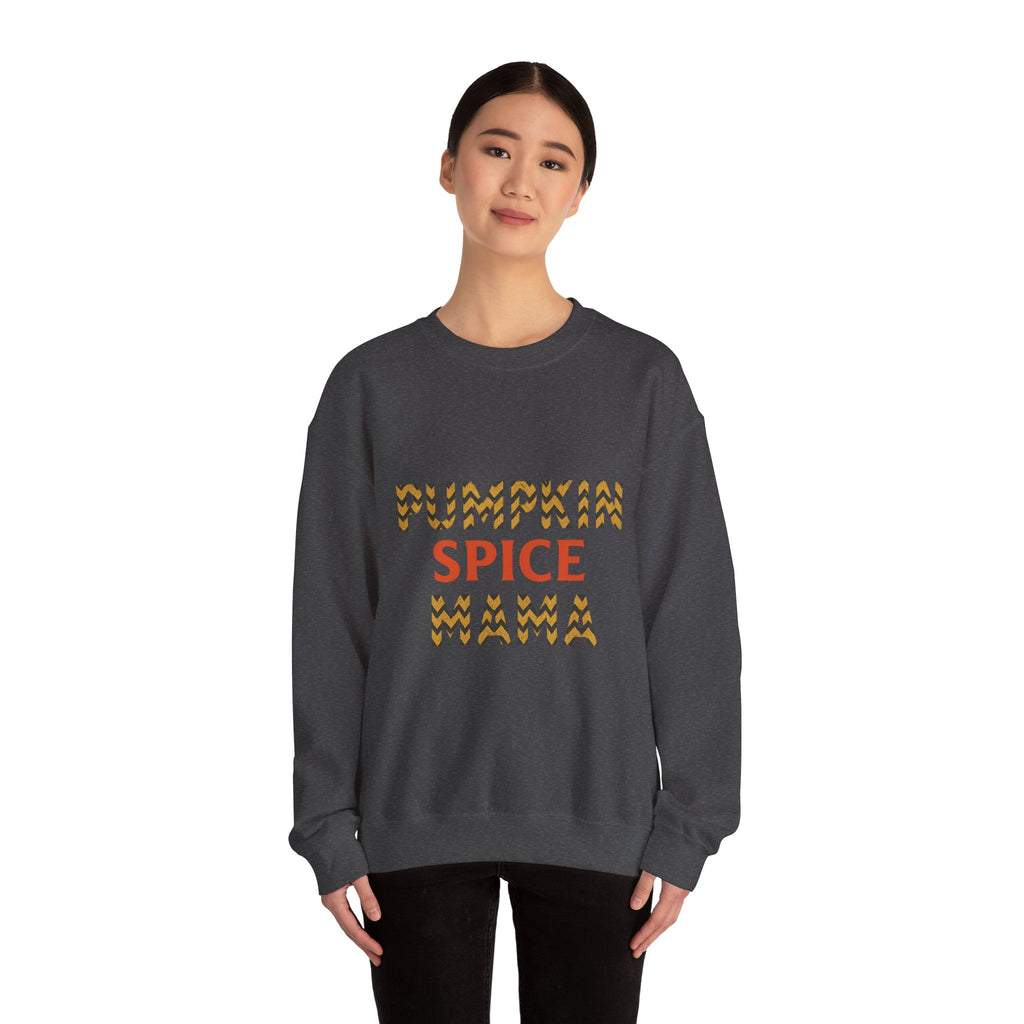 Pumpkin Spice Mama Crewneck Sweatshirt - Fall Fashion, Cozy Gift, Autumn Apparel, Halloween Decor, Thanksgiving Outfit