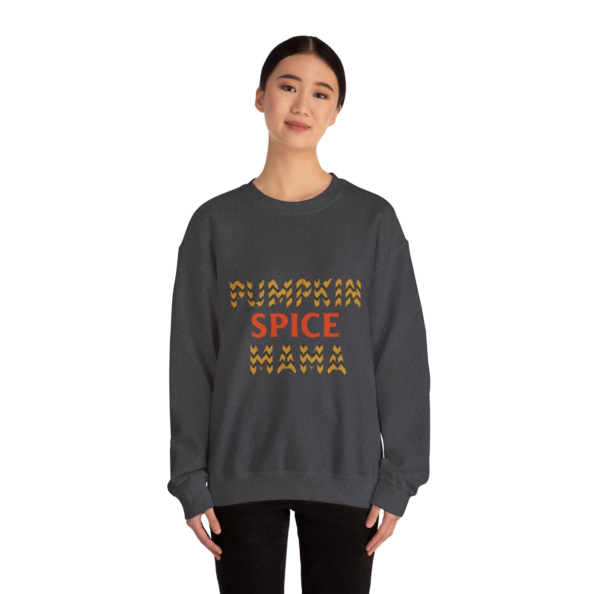 Pumpkin Spice Mama Crewneck Sweatshirt - Fall Fashion, Cozy Gift, Autumn Apparel, Halloween Decor, Thanksgiving Outfit