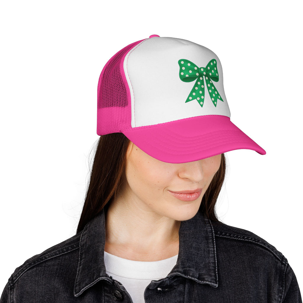 Charming Bow Trucker Cap | Cute Accessory for Everyday Wear, Gift for Birthdays, Festivals, Outdoor Activities