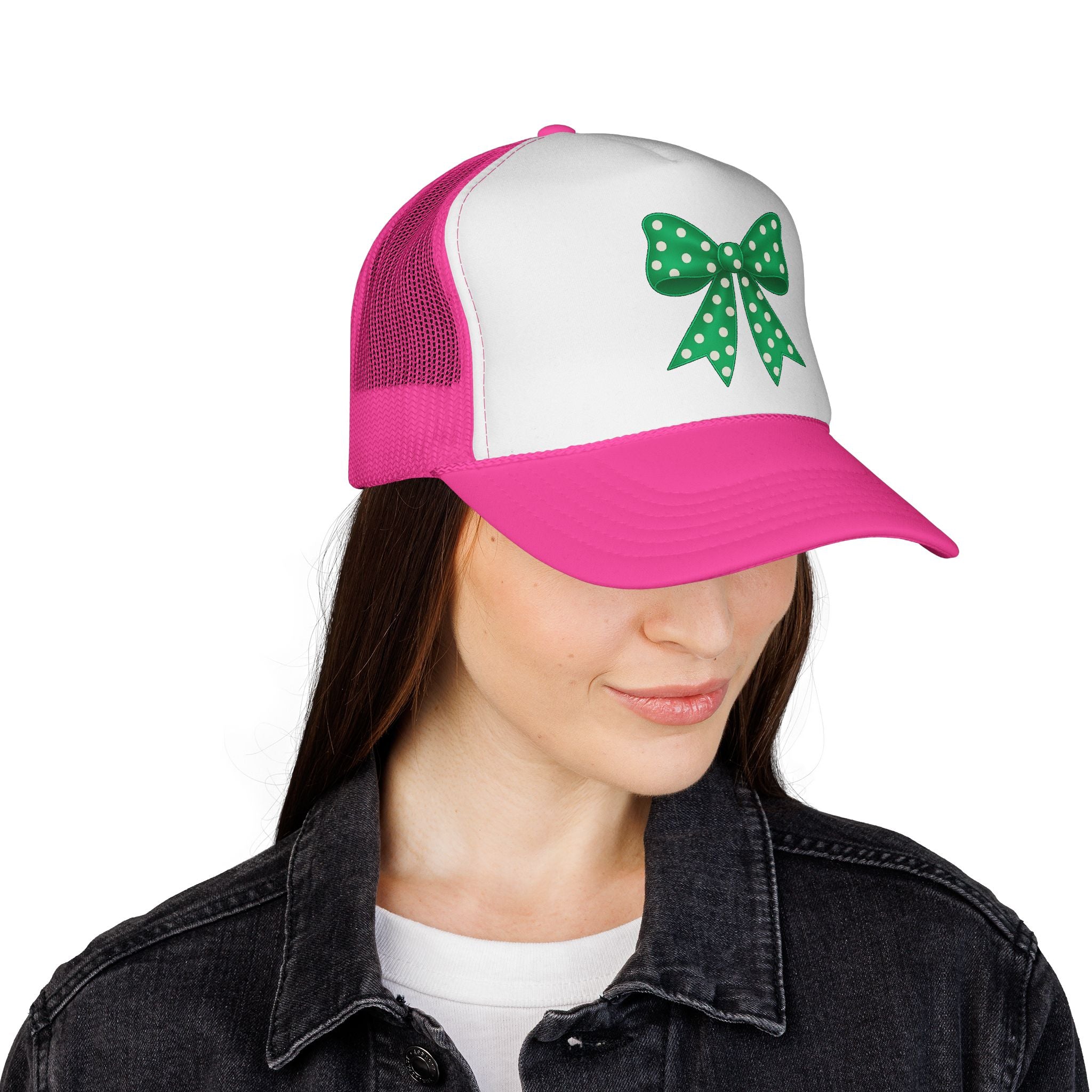 Charming Bow Trucker Cap | Cute Accessory for Everyday Wear, Gift for Birthdays, Festivals, Outdoor Activities