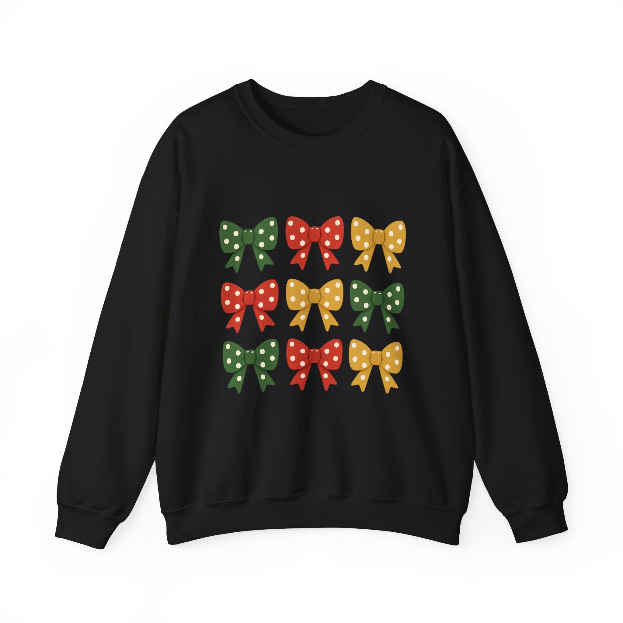 Bow Christmas Sweatshirt - Christmas Fashion, Cozy Gift, Christmas Apparel, Christmas Decor, Christmas Outfit