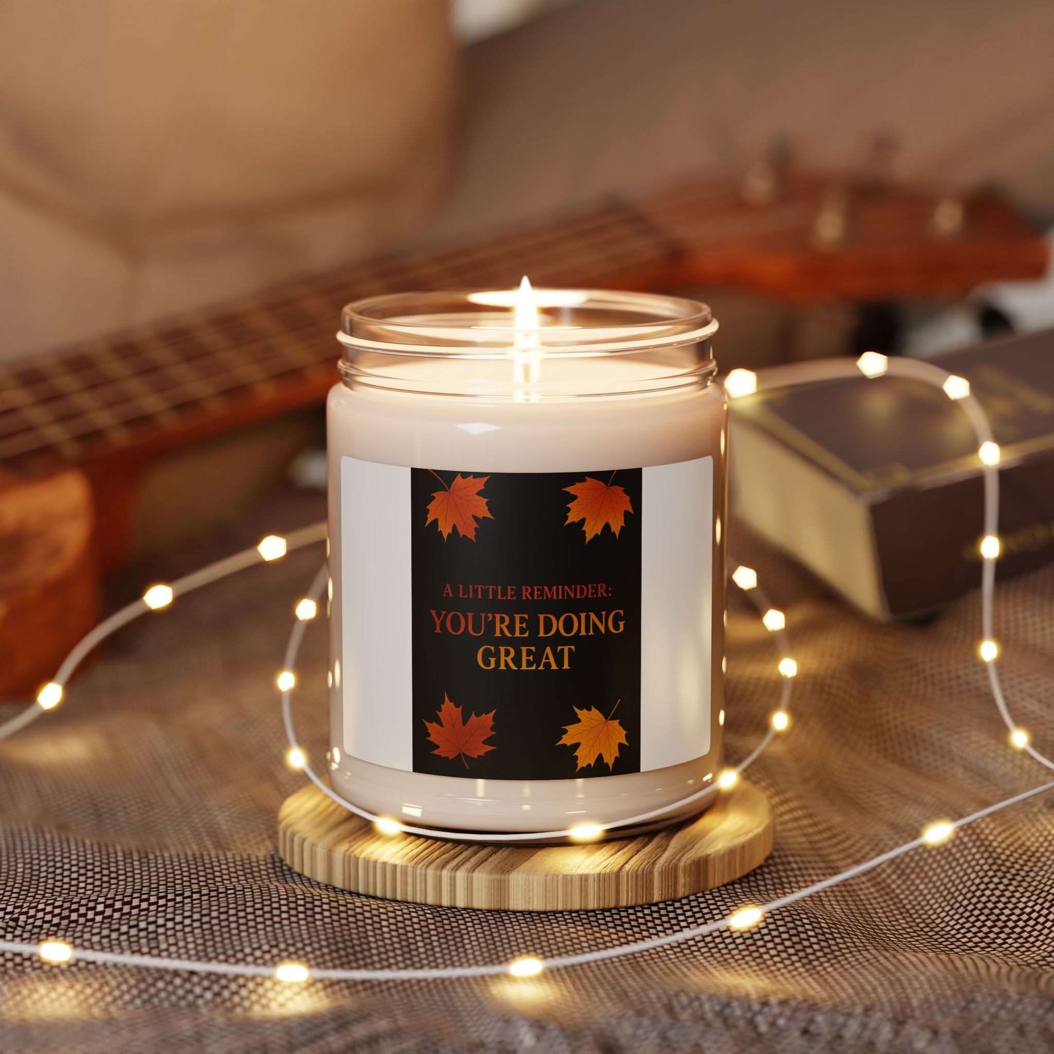 A Little Reminder: You're Doing Great Fall Candle | Inspirational Fall Candle | Self Care Gift | Soy Wax Candle | Stress Relief I Candle for Women