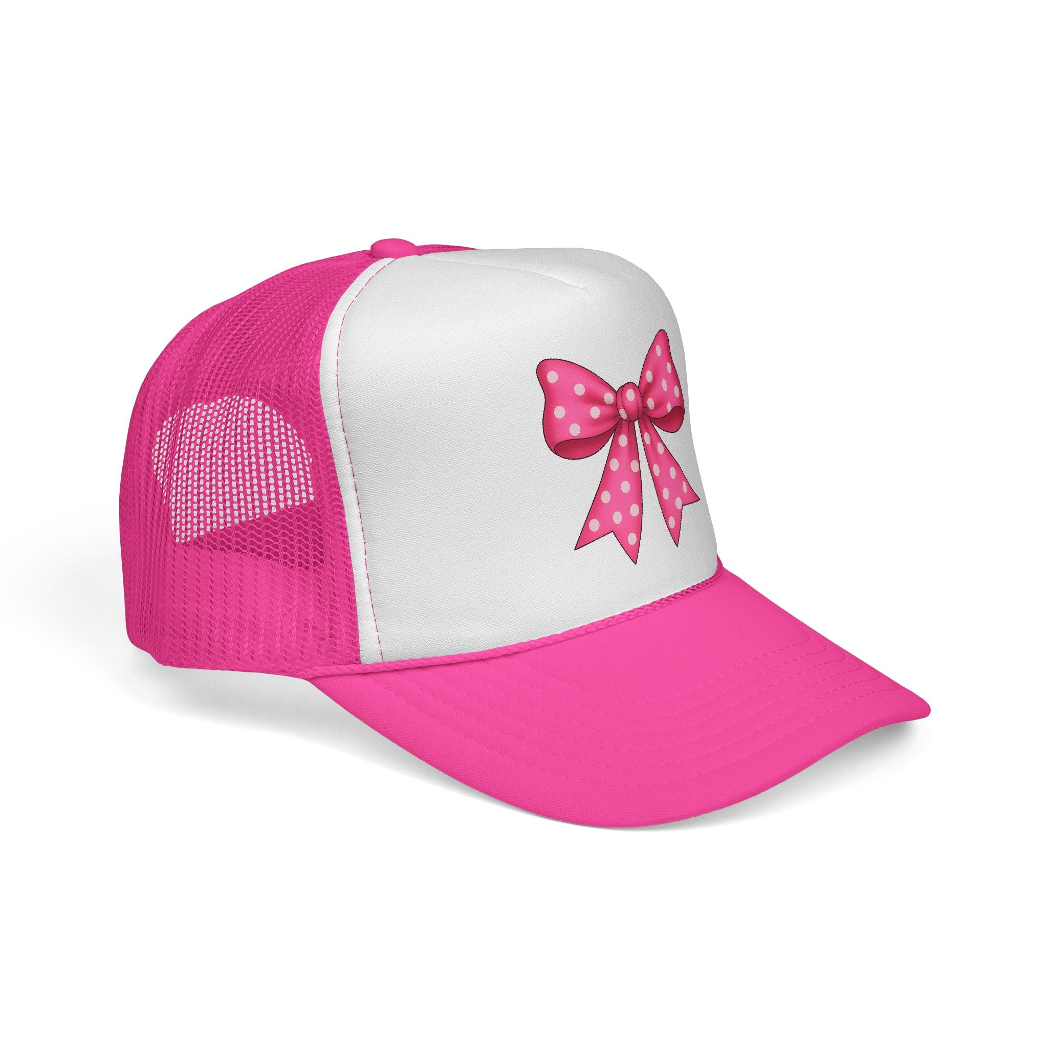 Charming Bow Trucker Cap | Cute Accessory for Everyday Wear, Gift for Birthdays, Festivals, Outdoor Activities