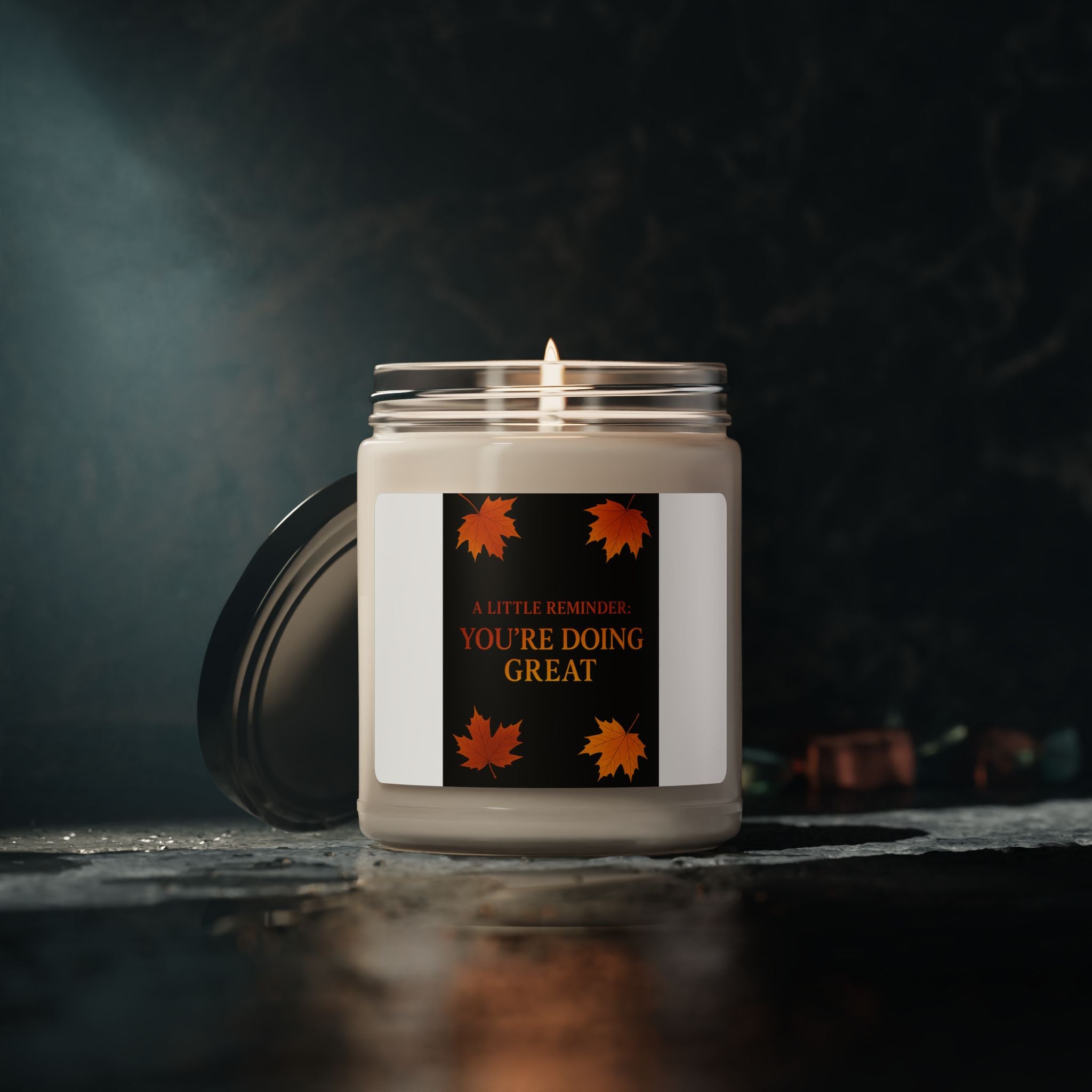 A Little Reminder: You're Doing Great Fall Candle | Inspirational Fall Candle | Self Care Gift | Soy Wax Candle | Stress Relief I Candle for Women