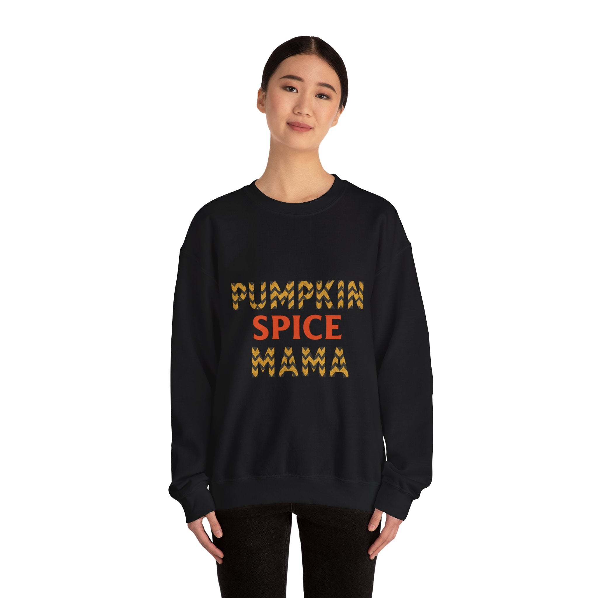 Pumpkin Spice Mama Crewneck Sweatshirt - Fall Fashion, Cozy Gift, Autumn Apparel, Halloween Decor, Thanksgiving Outfit