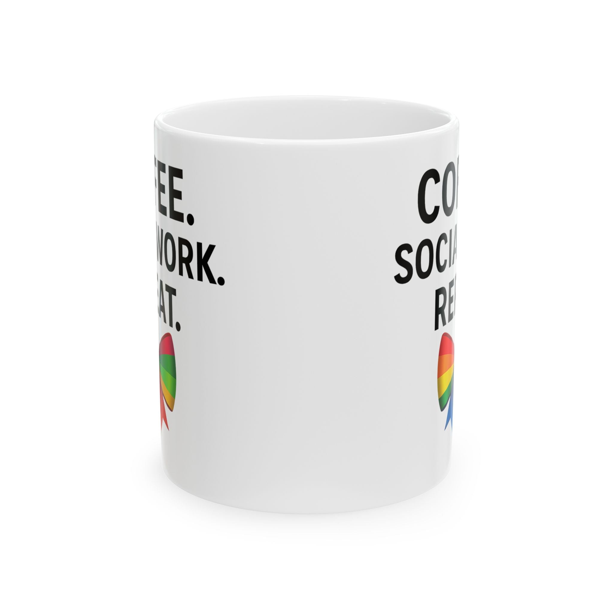 Bow Social Work Mug,  Social Worker Gift Cup, Tea Cup, Social work appreciation , Social Worker, Social Work Month