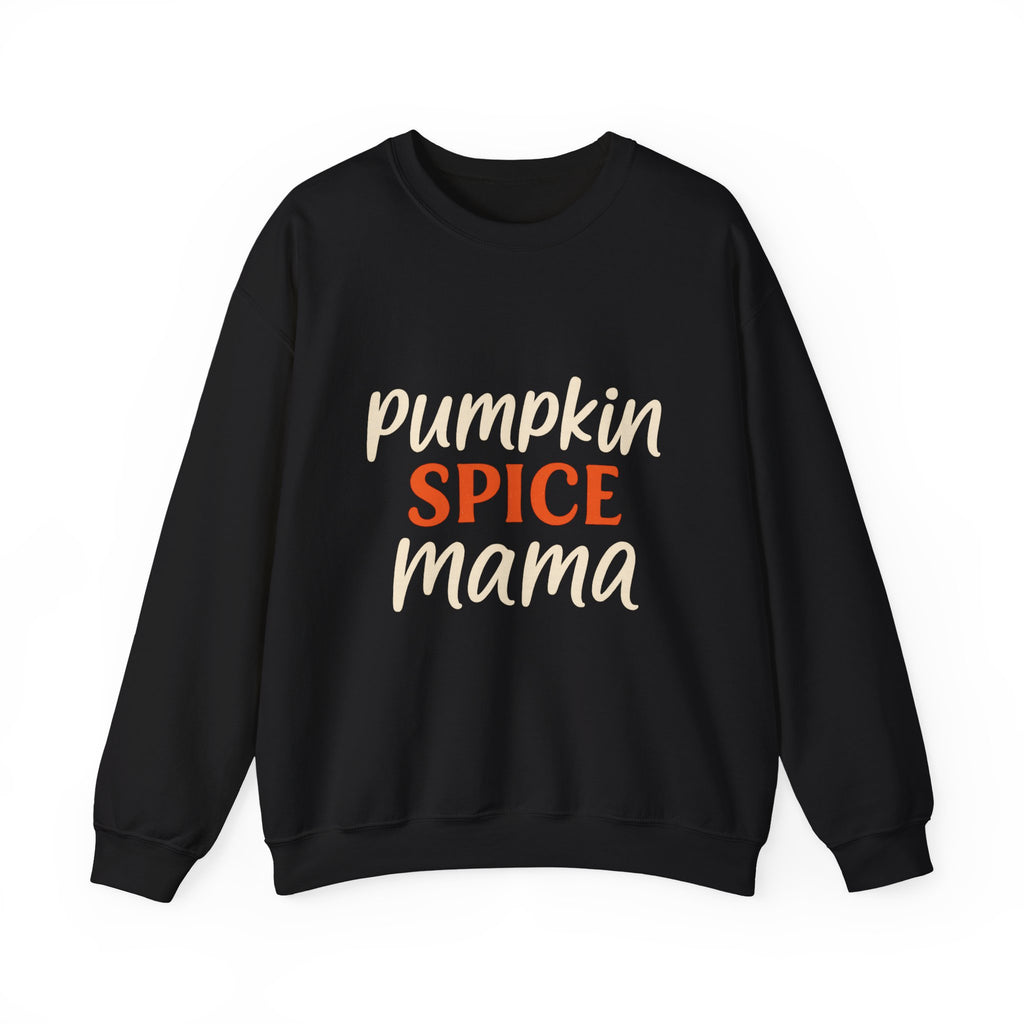 Pumpkin Spice Mama Crewneck Sweatshirt - Fall Fashion, Cozy Gift, Autumn Apparel, Halloween Decor, Thanksgiving Outfit
