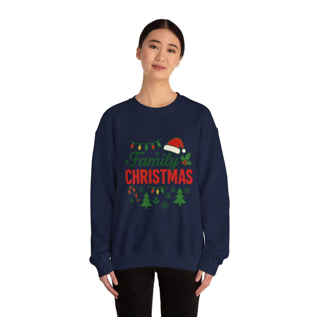 Family Christmas Sweatshirt - Christmas Fashion, Cozy Gift, Christmas Apparel, Christmas Decor, Christmas Outfit,