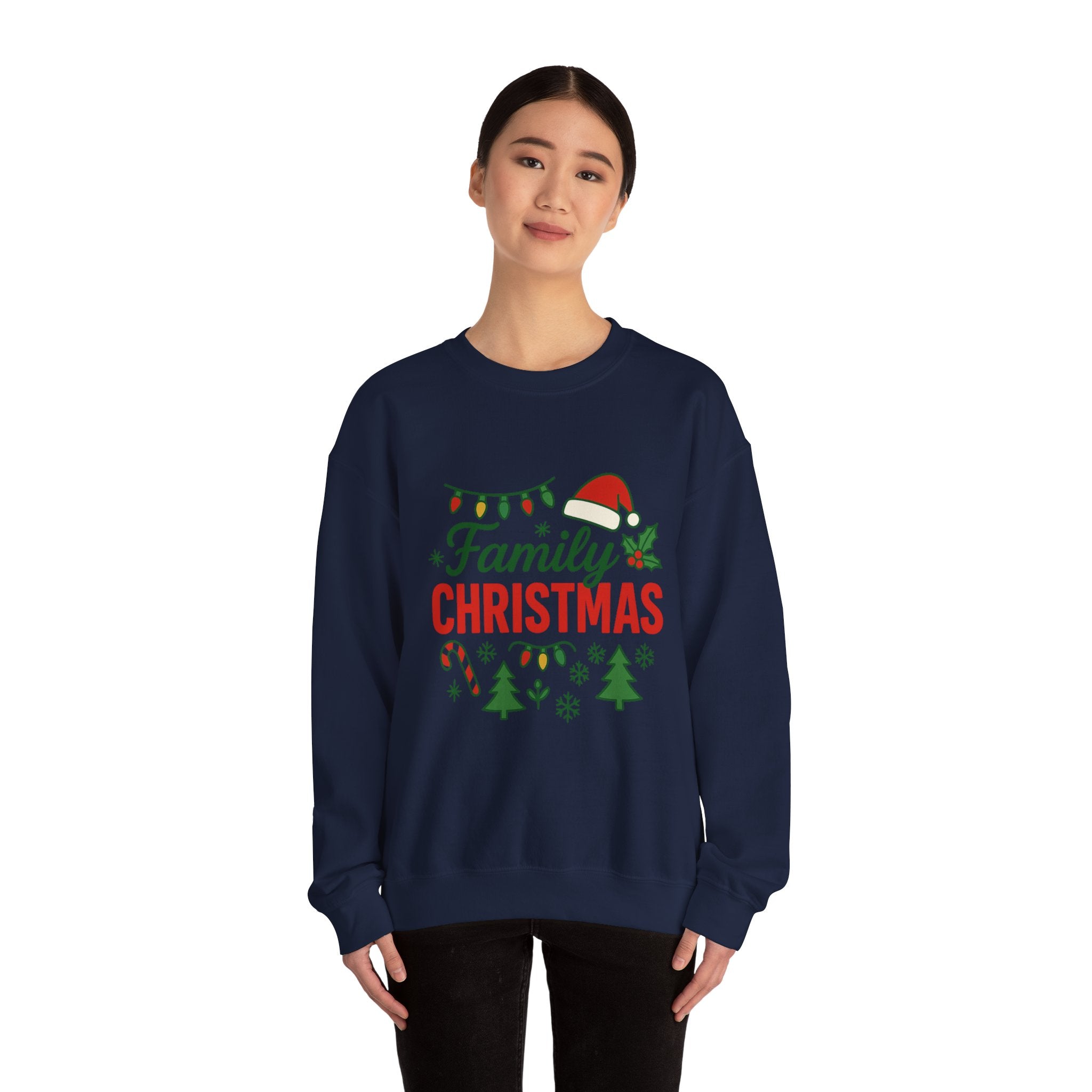 Family Christmas Sweatshirt - Christmas Fashion, Cozy Gift, Christmas Apparel, Christmas Decor, Christmas Outfit,