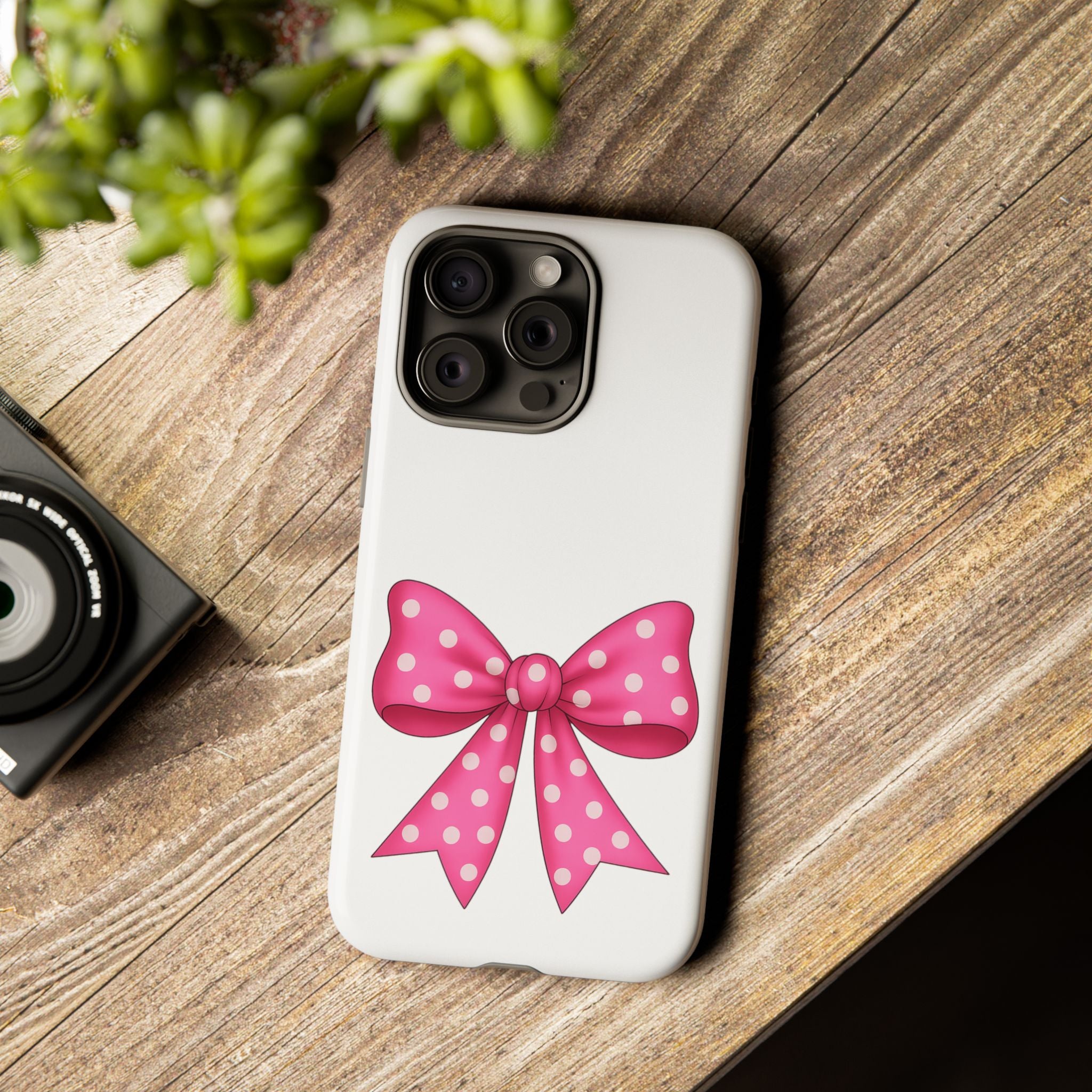 Stylish Phone Case - Beautiful Pink Bow - Tough Cases