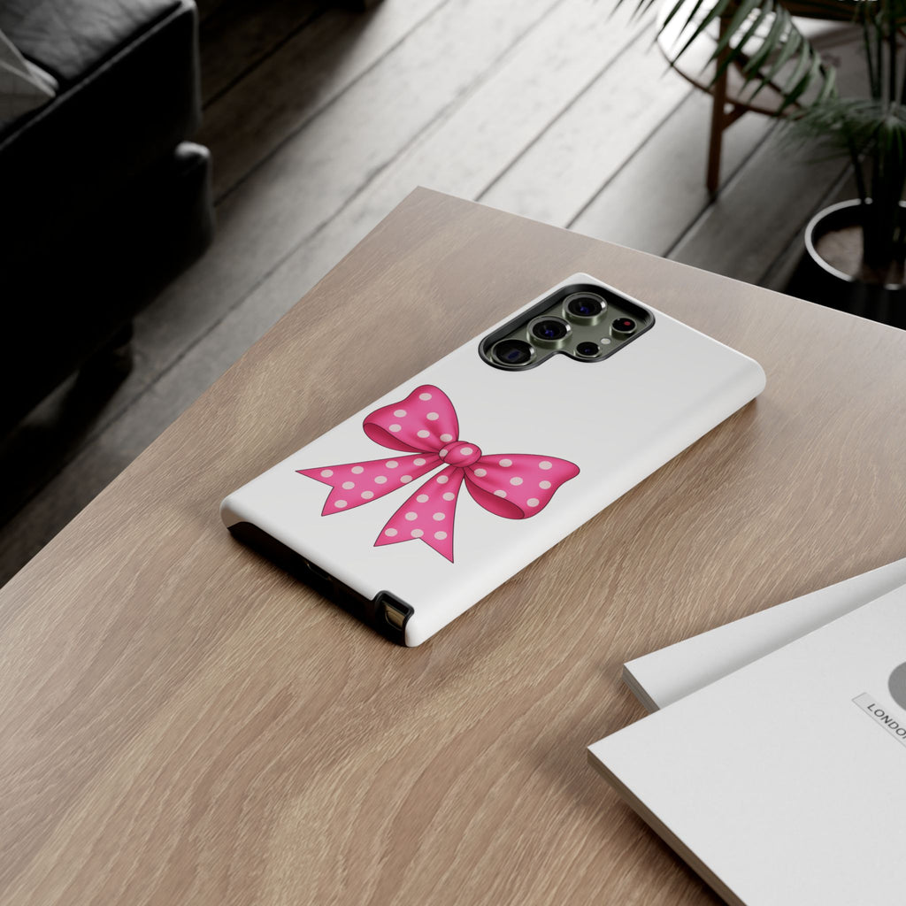 Stylish Phone Case - Beautiful Pink Bow - Tough Cases