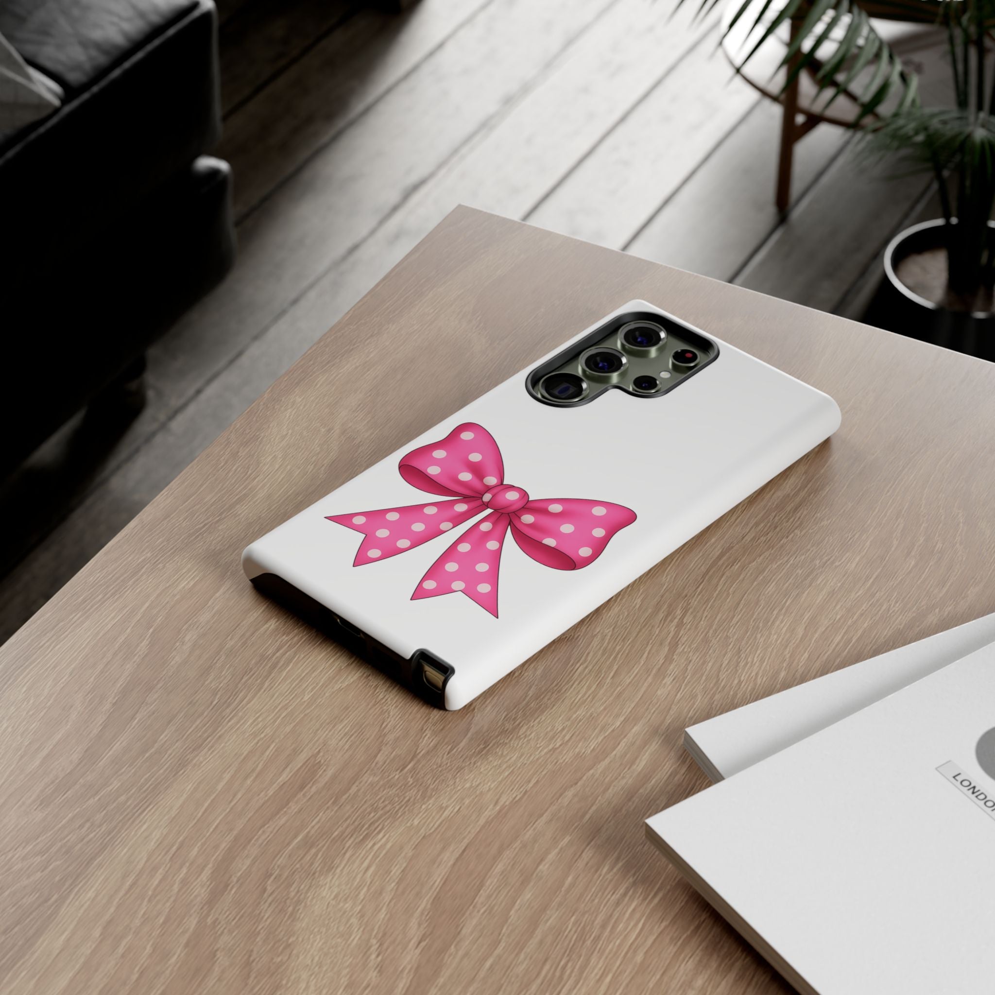 Stylish Phone Case - Beautiful Pink Bow - Tough Cases