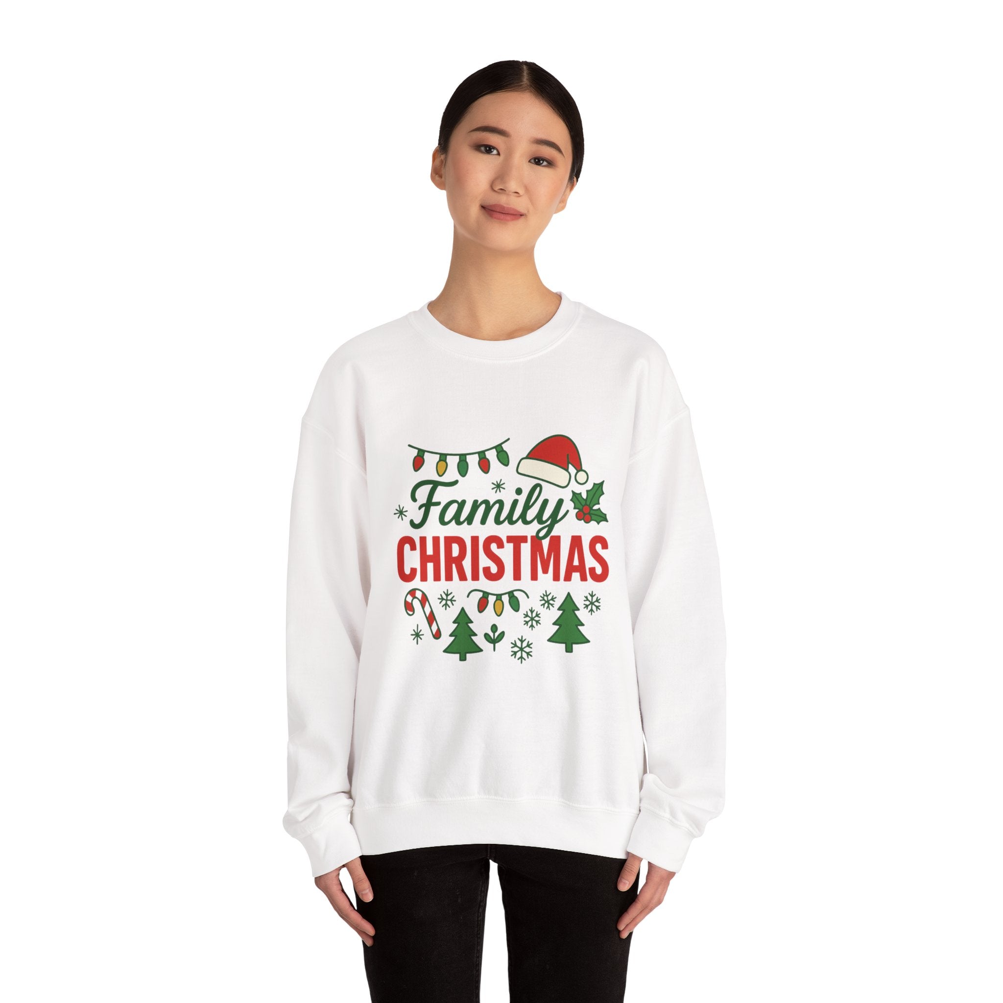 Family Christmas Sweatshirt - Christmas Fashion, Cozy Gift, Christmas Apparel, Christmas Decor, Christmas Outfit,