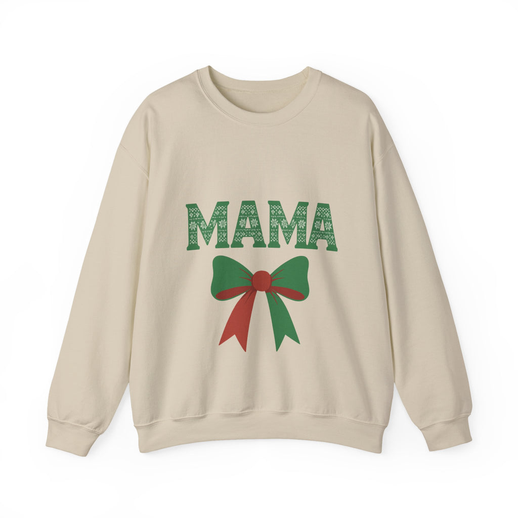 MAMA Christmas Sweatshirt - Christmas Fashion, Cozy Gift, Christmas Apparel, Christmas Decor, Christmas Outfit,