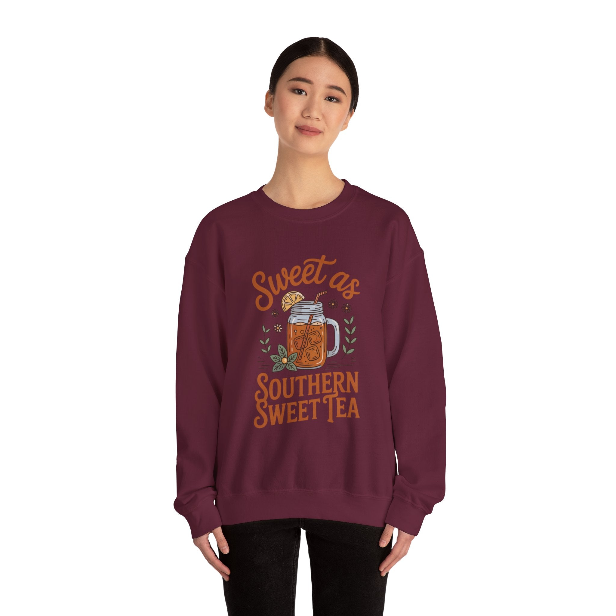 Southern Sweet Tea Roots Sweatshirt, Raised on Sweet Tea, Southern Vibes Apparel, Cozy Southern Crewneck, Sweet Tea Lover Gift, Comfortable