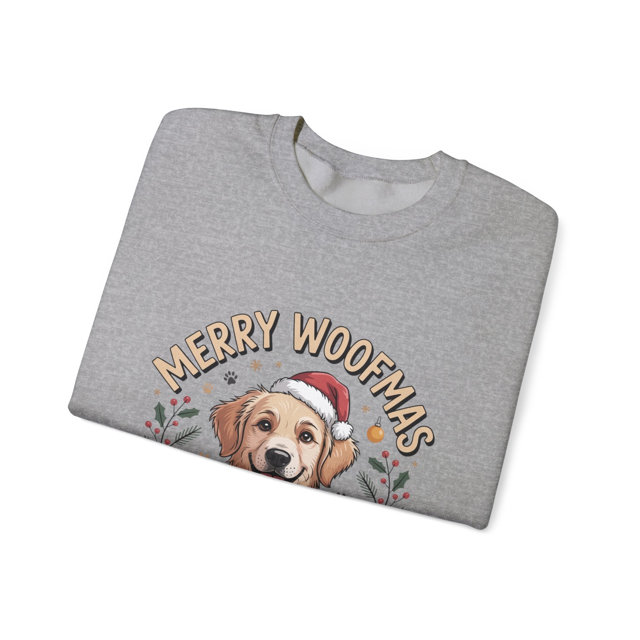 Christmas Dog Sweatshirt, Unisex Crewneck, Dog Lover Gift, Dog Dad Present, Holiday Sweater