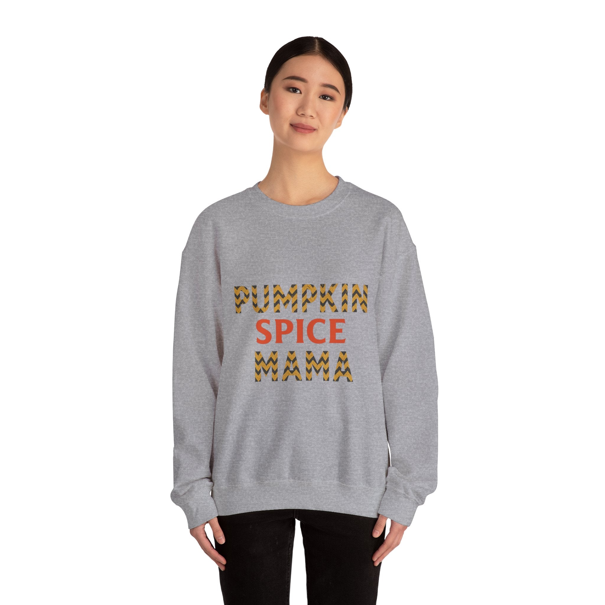 Pumpkin Spice Mama Crewneck Sweatshirt - Fall Fashion, Cozy Gift, Autumn Apparel, Halloween Decor, Thanksgiving Outfit