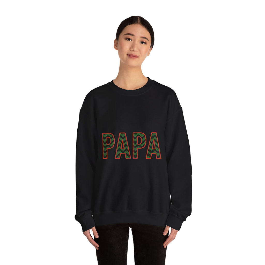 PAPA Christmas Sweatshirt - Christmas Fashion, Cozy Gift, Christmas Apparel, Christmas Decor, Christmas Outfit,