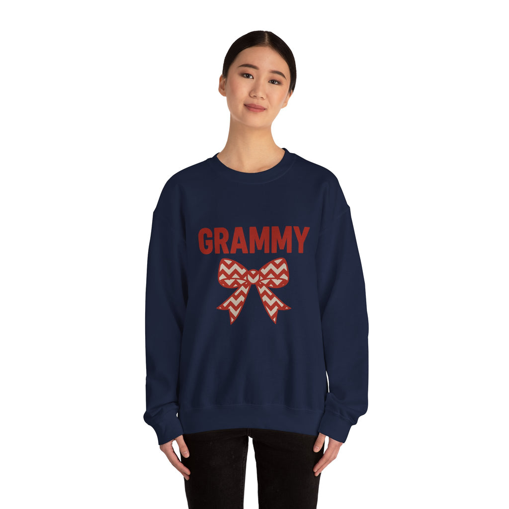GRAMMY Christmas Bow Sweatshirt - Christmas Fashion, Cozy Gift, Christmas Apparel, Christmas Decor, Christmas Outfit,