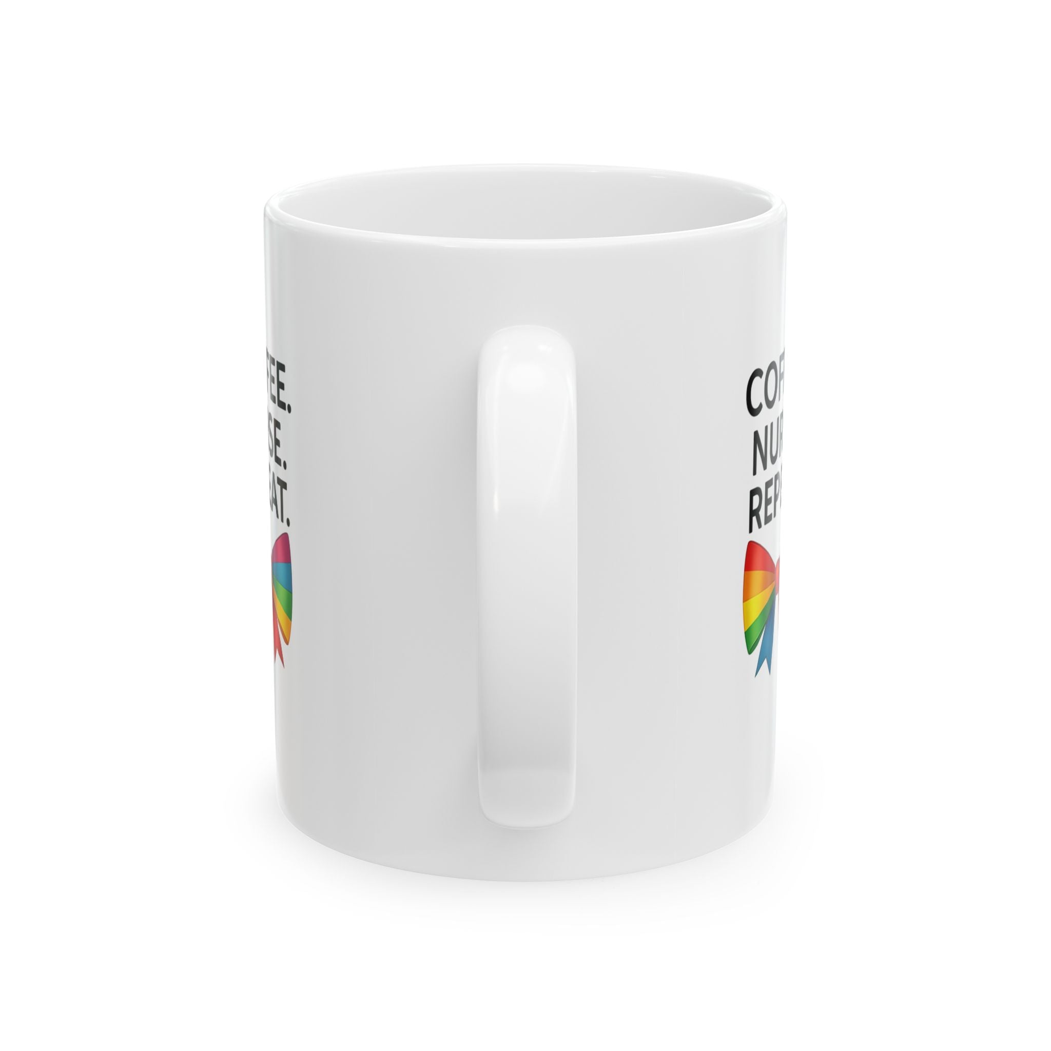Bow Nurse Mug, Healthcare Provider Gift, Colorful Coffee Cup, Proud Nursing School Graduate, RN Appreciation Present, Medical Professional