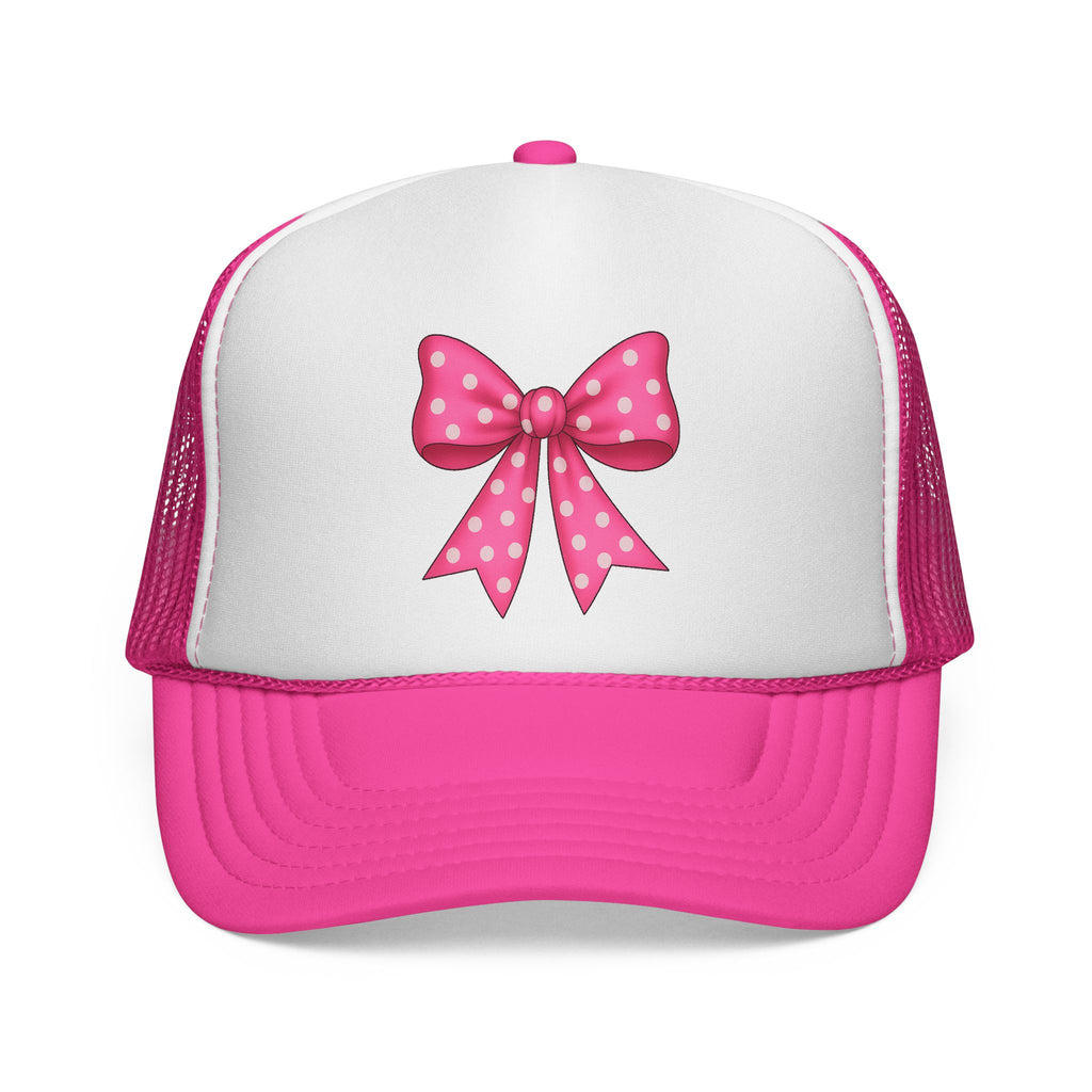 Charming Bow Trucker Cap | Cute Accessory for Everyday Wear, Gift for Birthdays, Festivals, Outdoor Activities