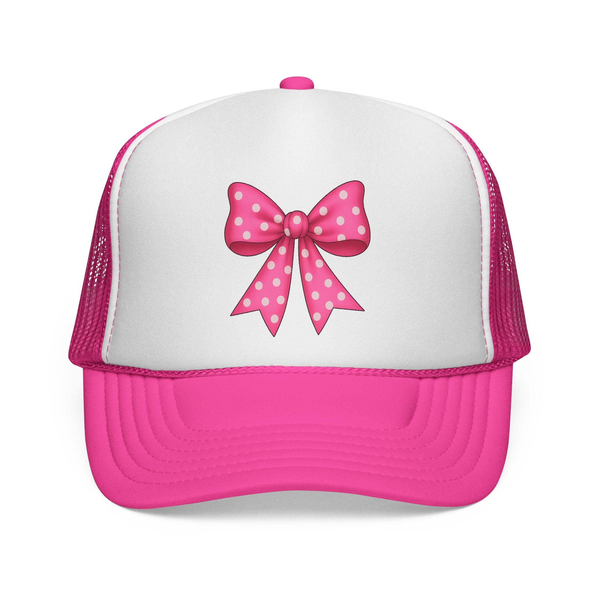 Charming Bow Trucker Cap | Cute Accessory for Everyday Wear, Gift for Birthdays, Festivals, Outdoor Activities