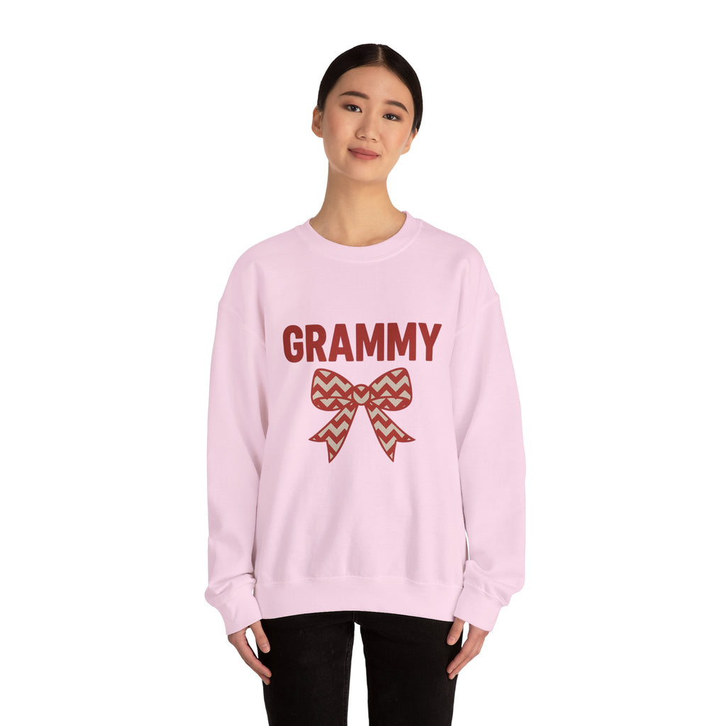 GRAMMY Christmas Bow Sweatshirt - Christmas Fashion, Cozy Gift, Christmas Apparel, Christmas Decor, Christmas Outfit,