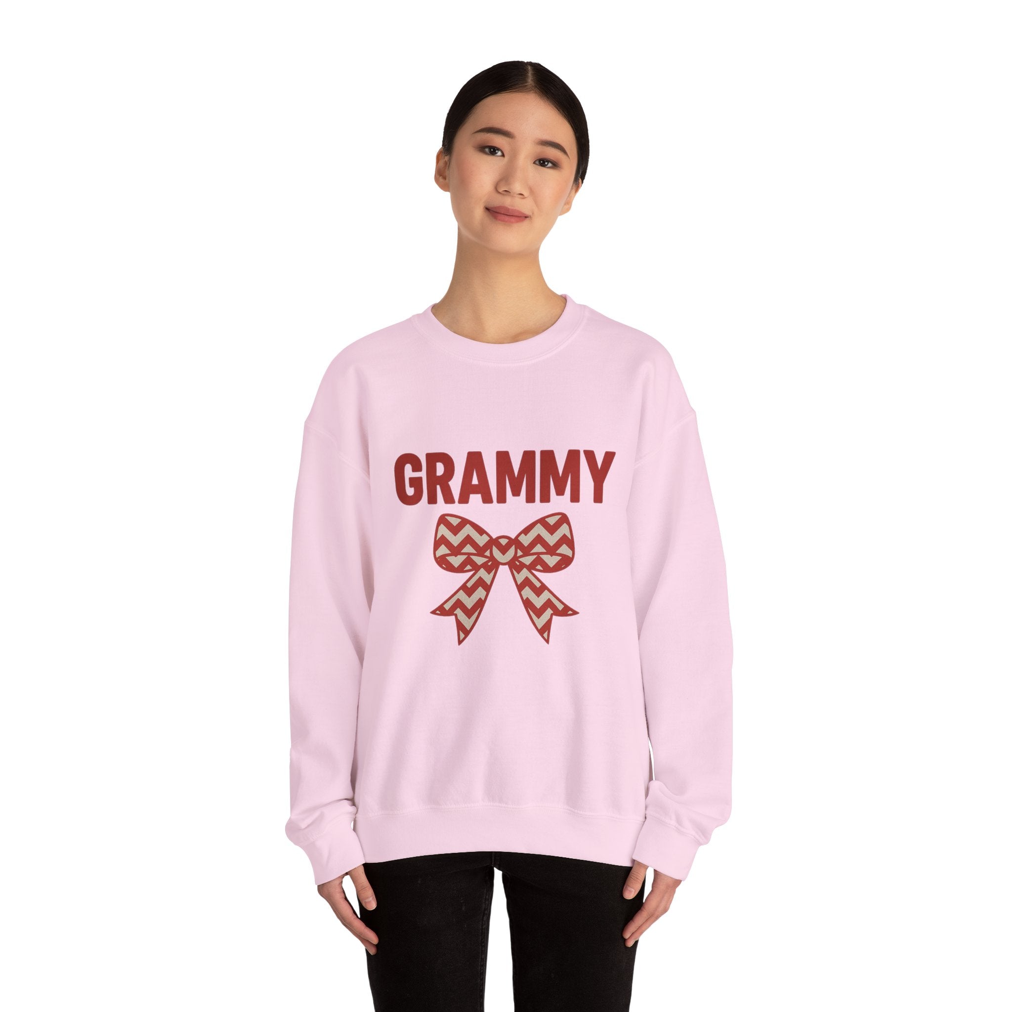 GRAMMY Christmas Bow Sweatshirt - Christmas Fashion, Cozy Gift, Christmas Apparel, Christmas Decor, Christmas Outfit,