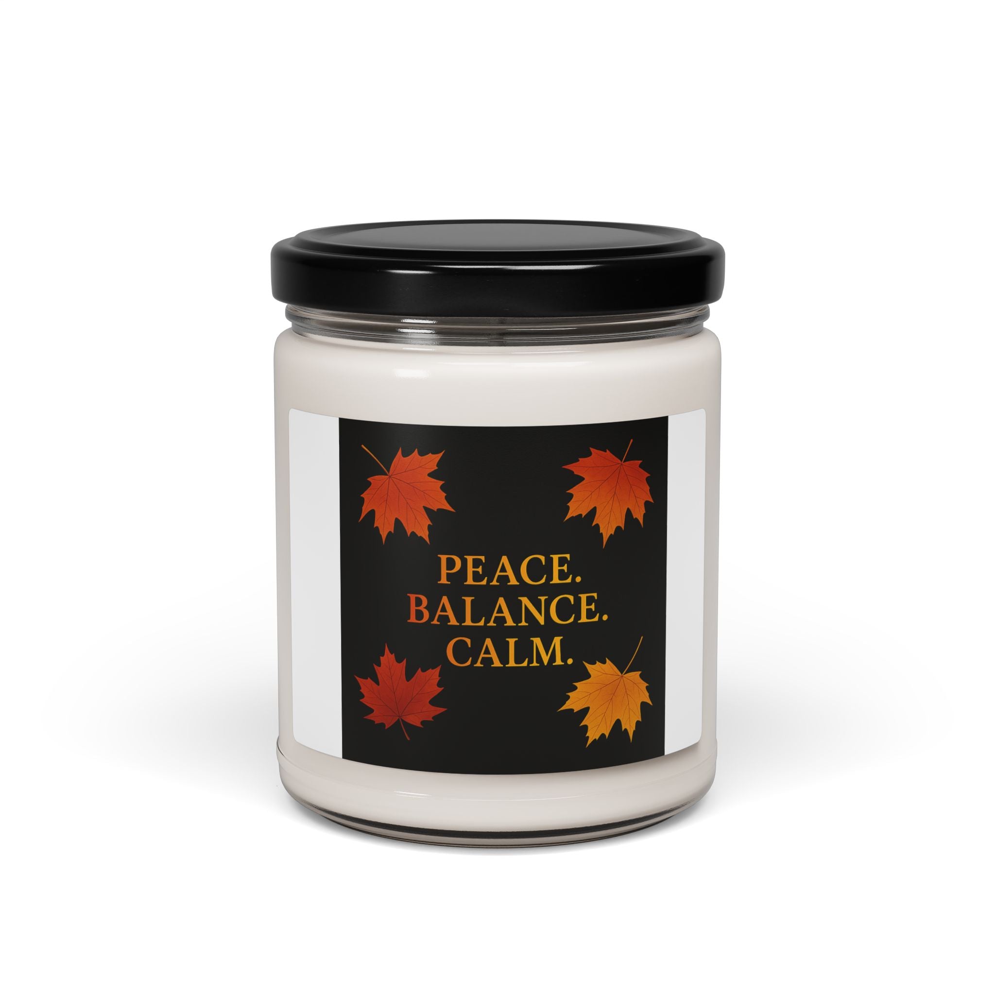 Peace. Balance. Calm. Fall Candle | Inspirational Fall Candle | Self Care Gift | Soy Wax Candle | Stress Relief I Candle for Women
