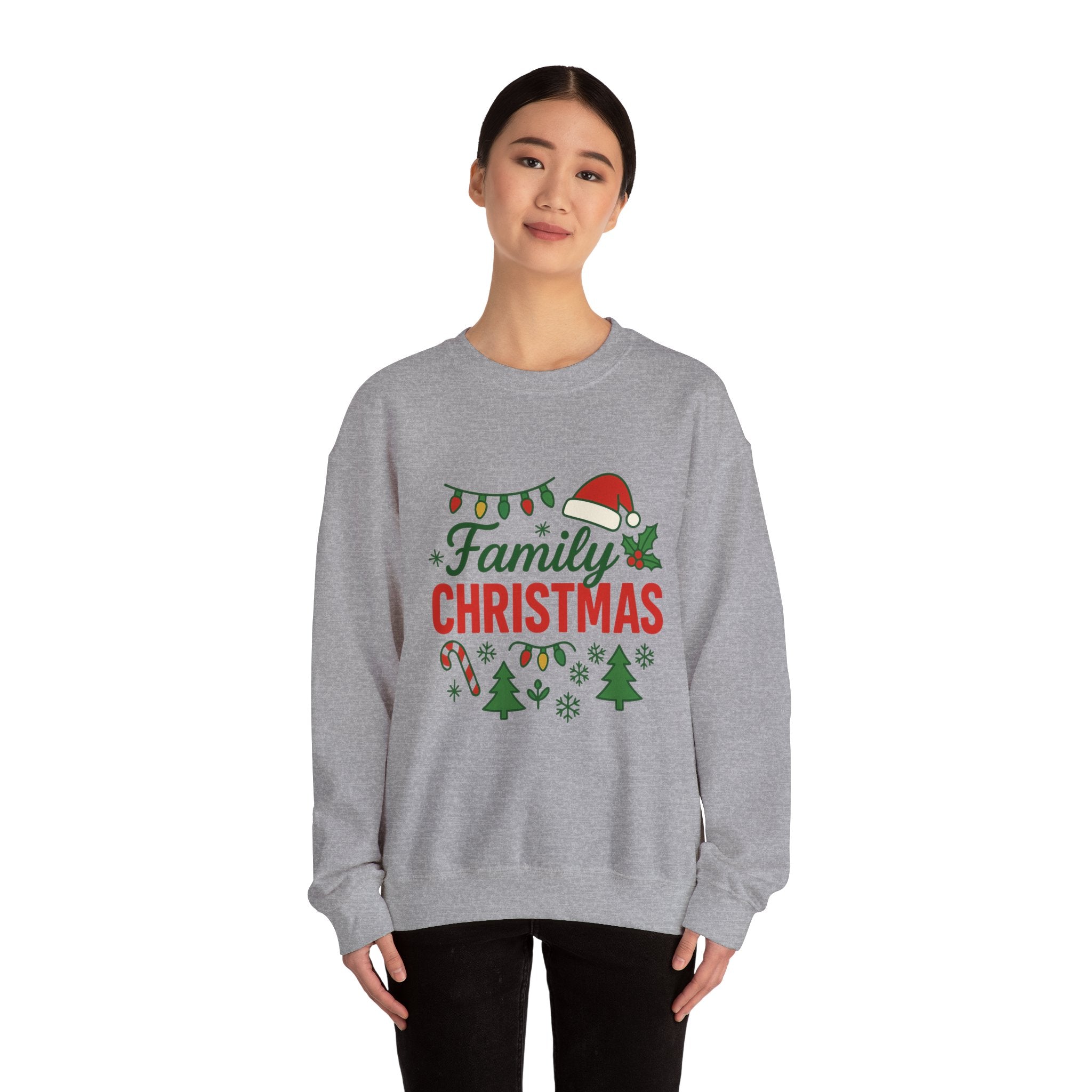 Family Christmas Sweatshirt - Christmas Fashion, Cozy Gift, Christmas Apparel, Christmas Decor, Christmas Outfit,