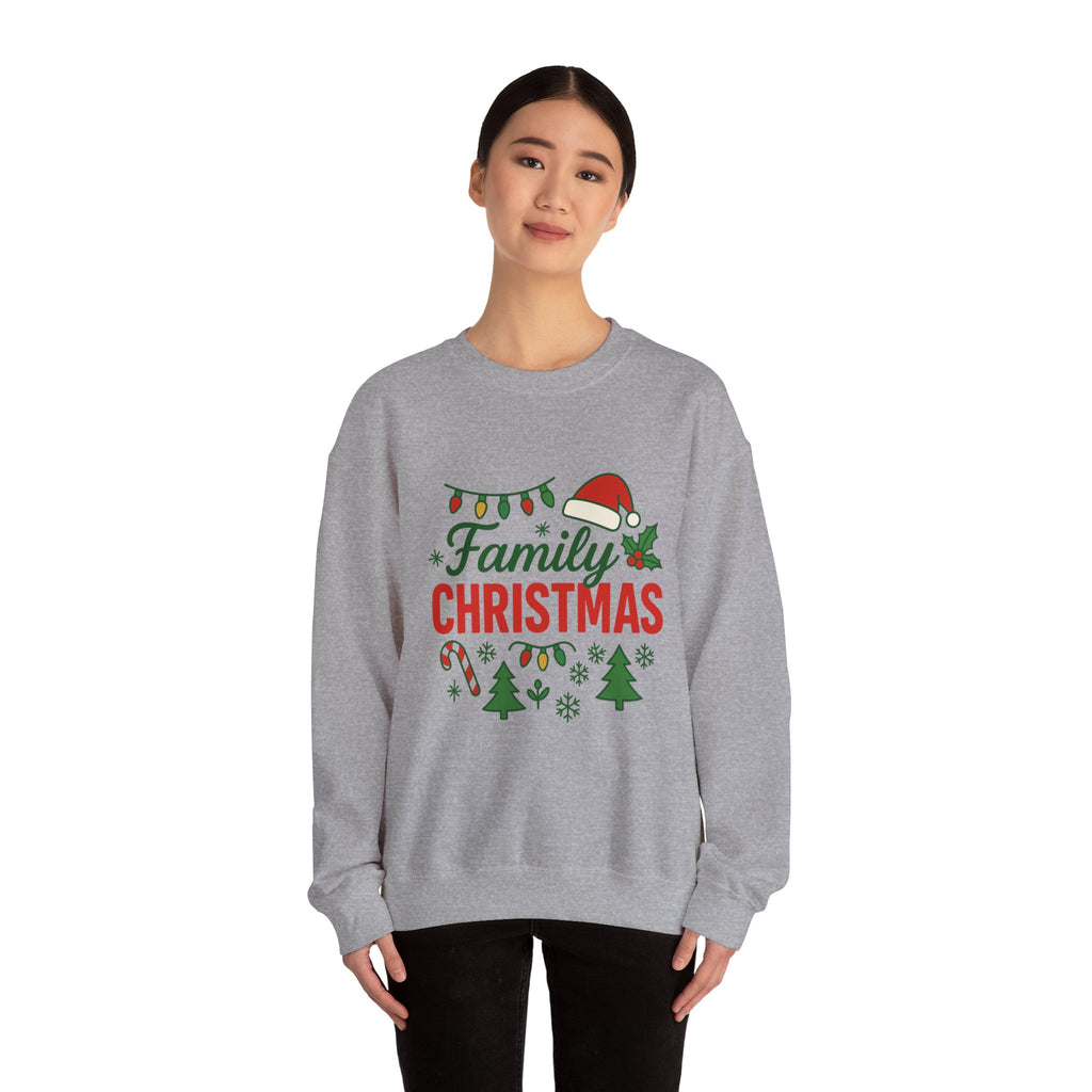 Family Christmas Sweatshirt - Christmas Fashion, Cozy Gift, Christmas Apparel, Christmas Decor, Christmas Outfit,