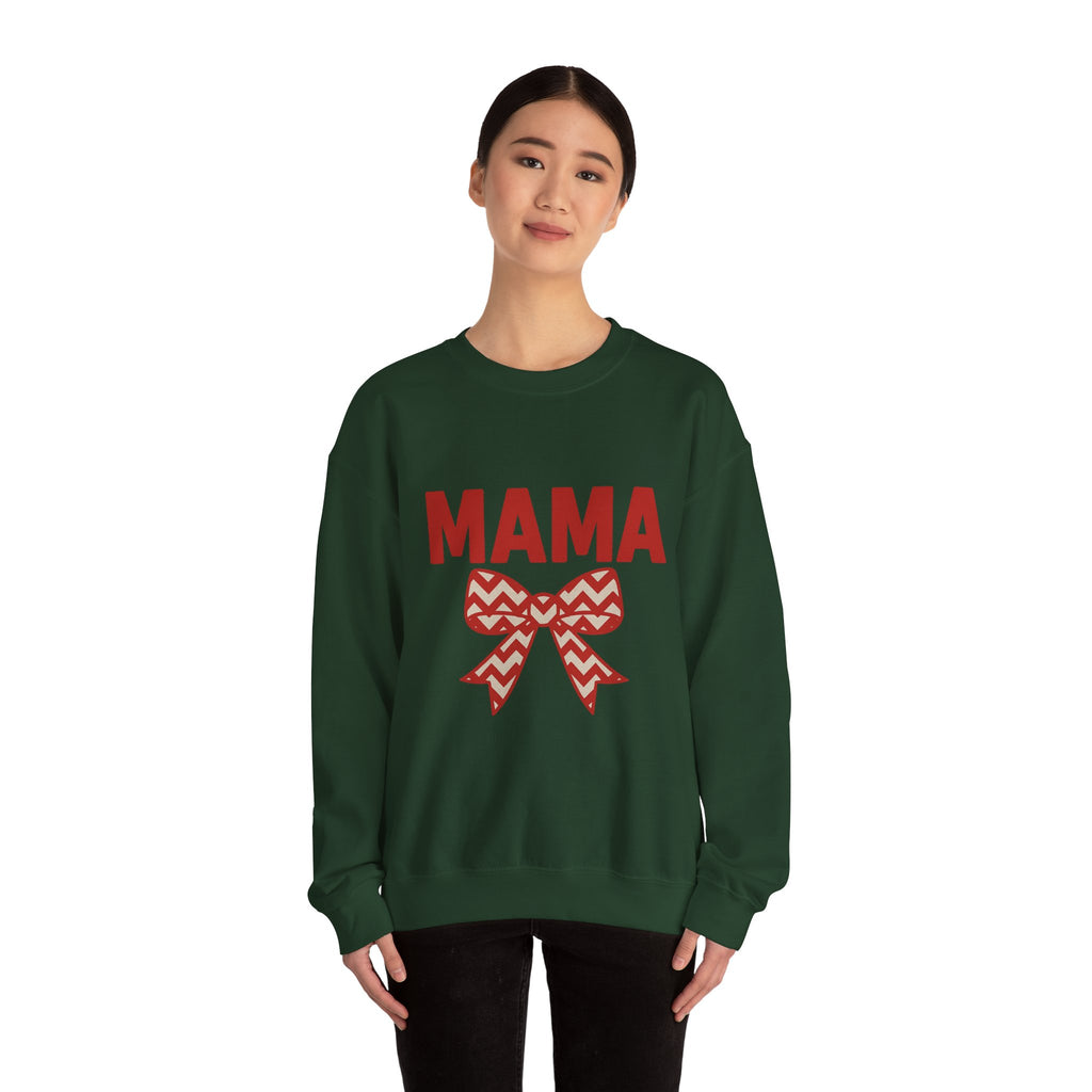 MAMA Christmas Sweatshirt - Christmas Fashion, Cozy Gift, Christmas Apparel, Christmas Decor, Christmas Outfit,