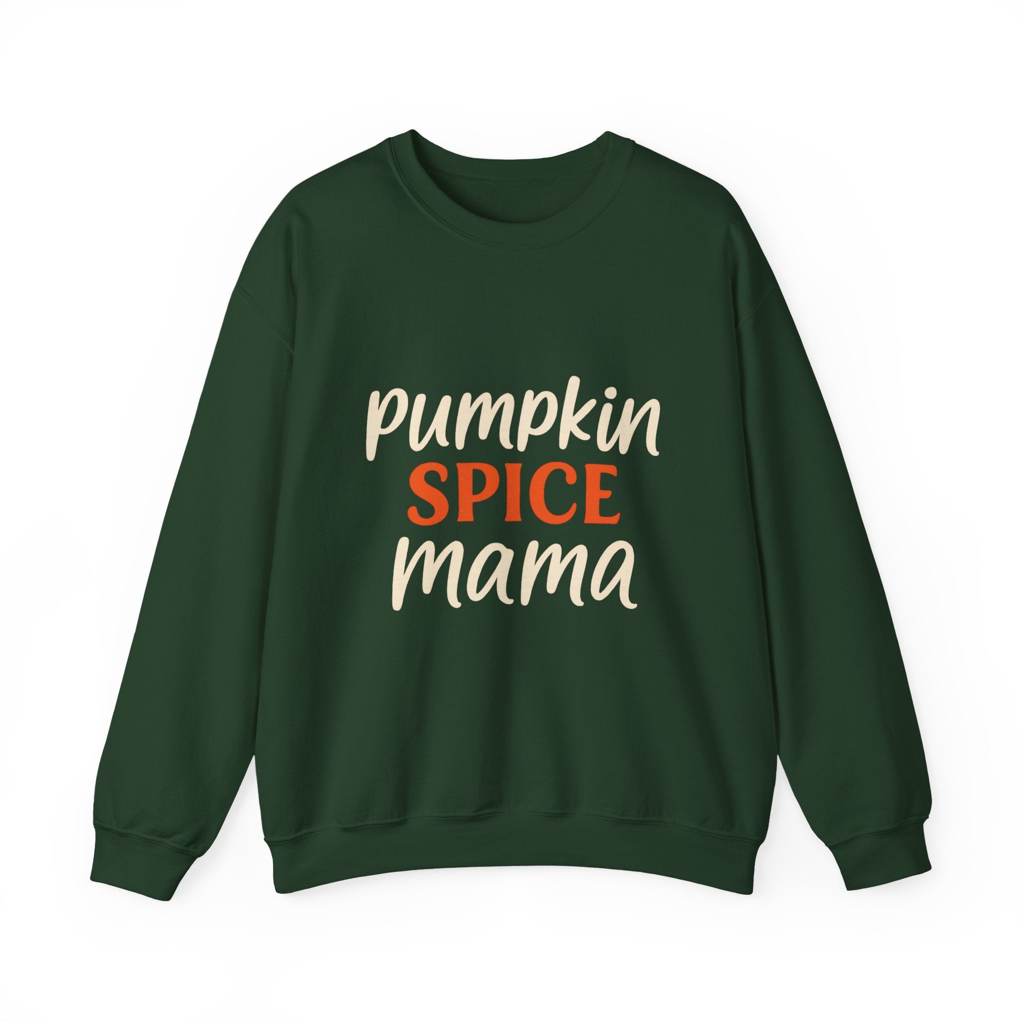 Pumpkin Spice Mama Crewneck Sweatshirt - Fall Fashion, Cozy Gift, Autumn Apparel, Halloween Decor, Thanksgiving Outfit