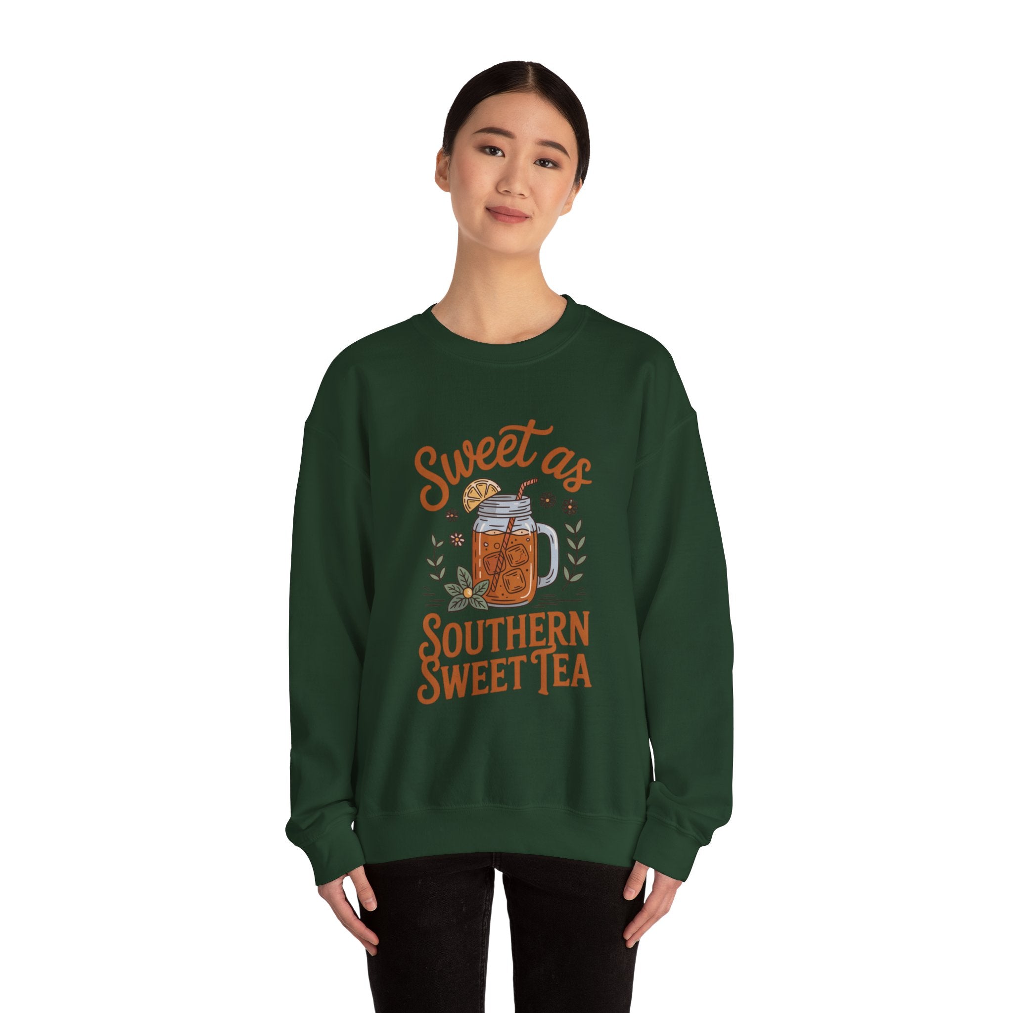 Southern Sweet Tea Roots Sweatshirt, Raised on Sweet Tea, Southern Vibes Apparel, Cozy Southern Crewneck, Sweet Tea Lover Gift, Comfortable