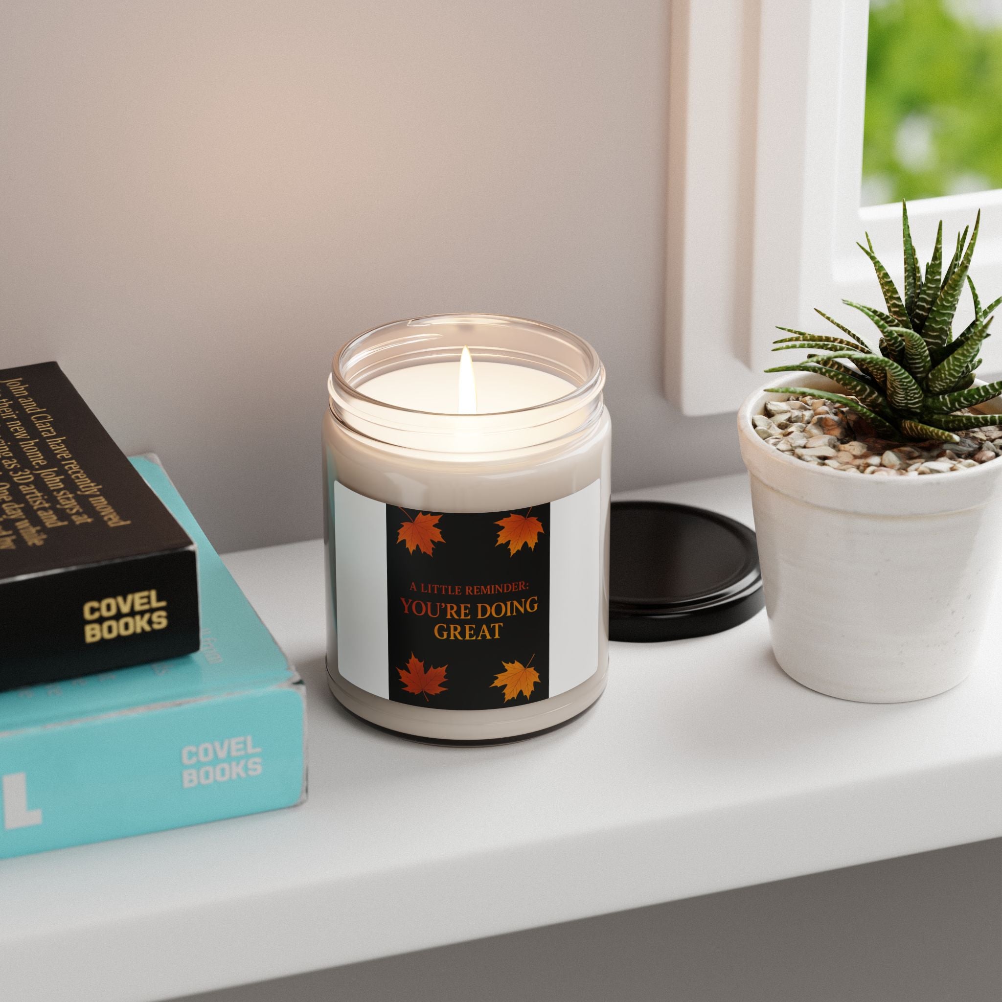 A Little Reminder: You're Doing Great Fall Candle | Inspirational Fall Candle | Self Care Gift | Soy Wax Candle | Stress Relief I Candle for Women