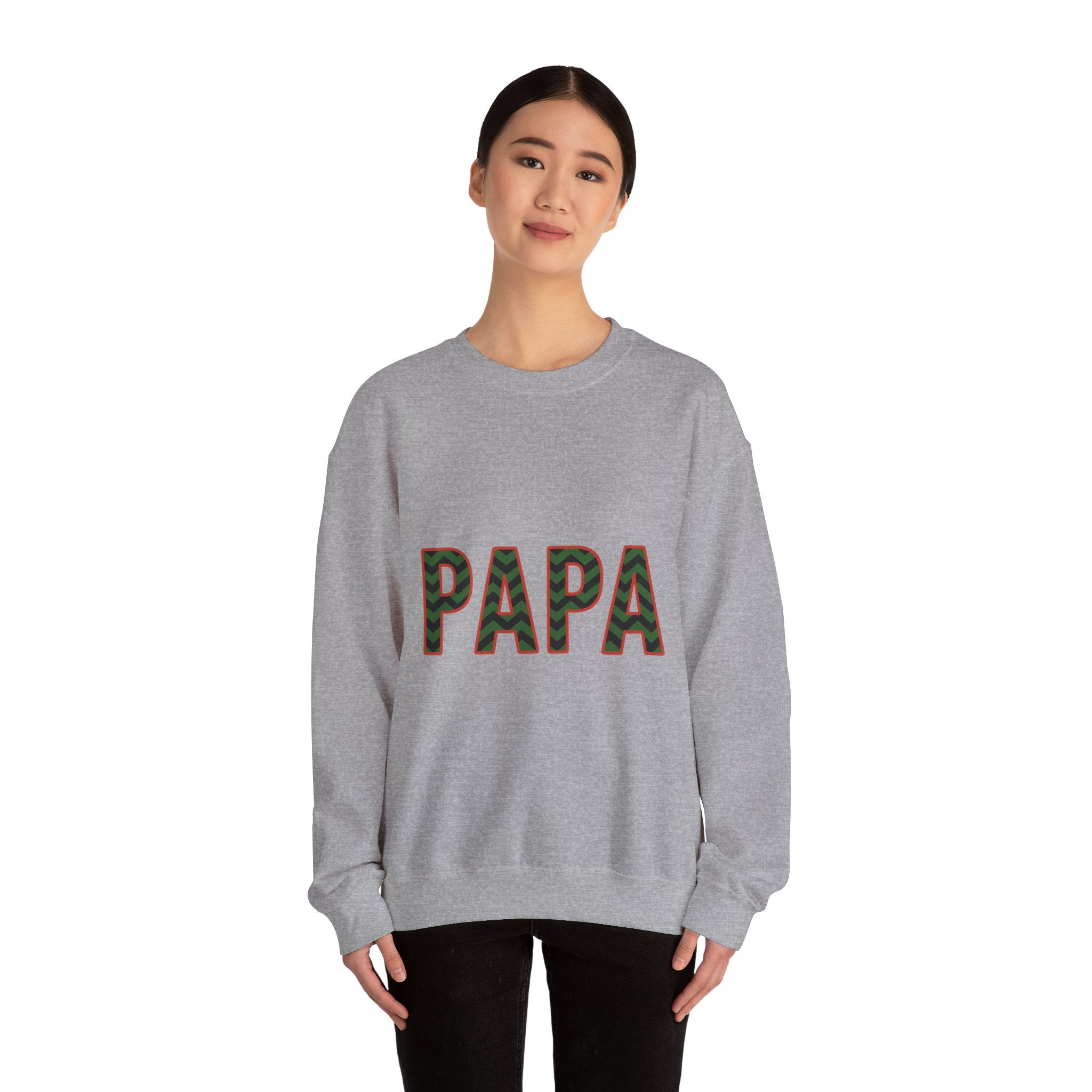PAPA Christmas Sweatshirt - Christmas Fashion, Cozy Gift, Christmas Apparel, Christmas Decor, Christmas Outfit,